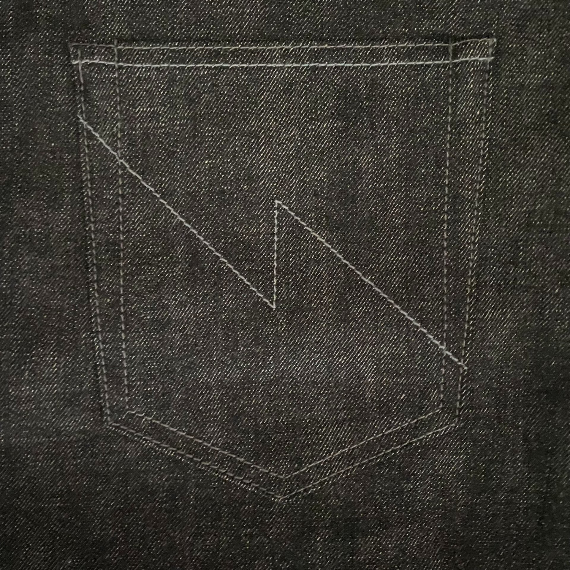 Neighborhood 25AW Basic Black Jeans — label