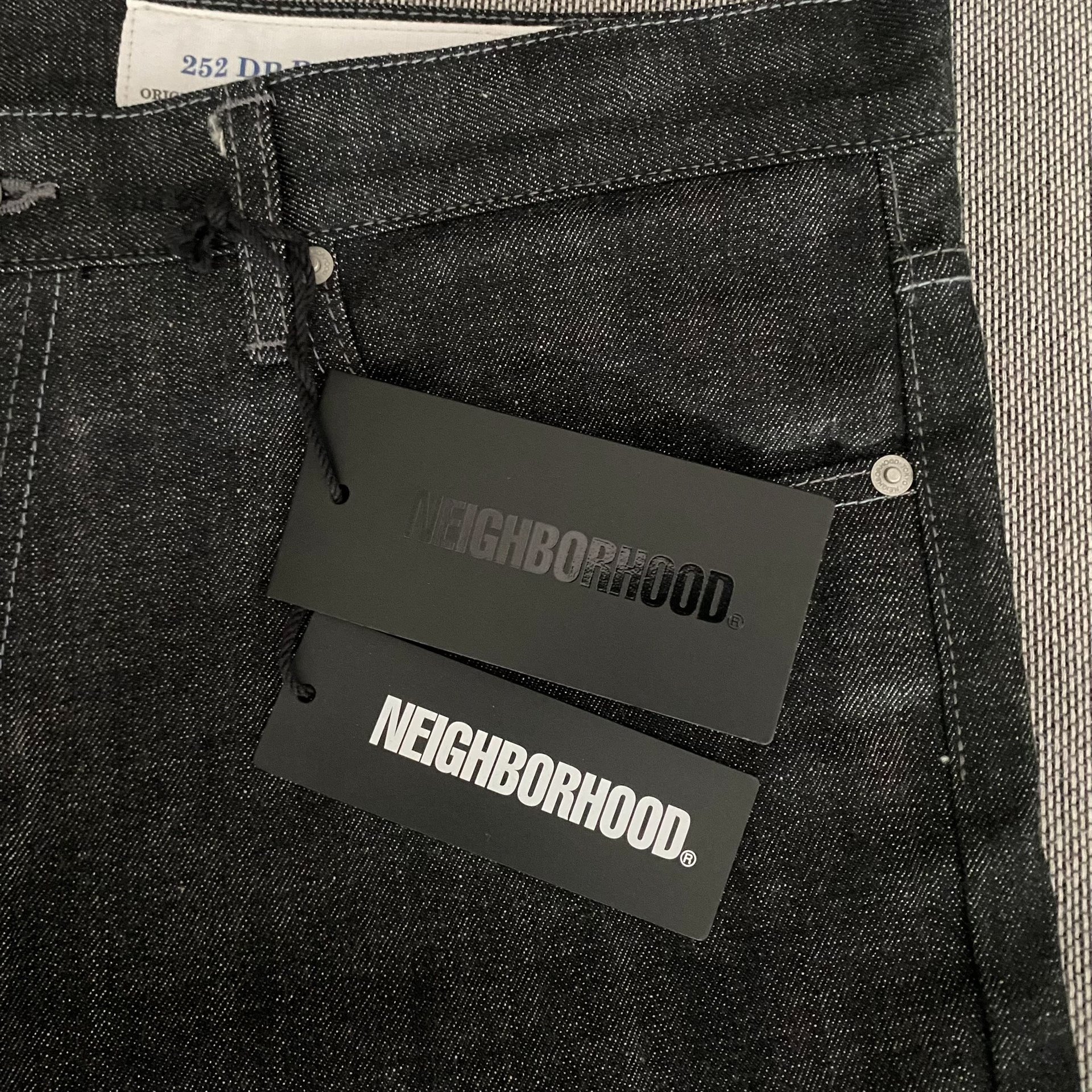 Neighborhood 25AW Basic Black Jeans — back