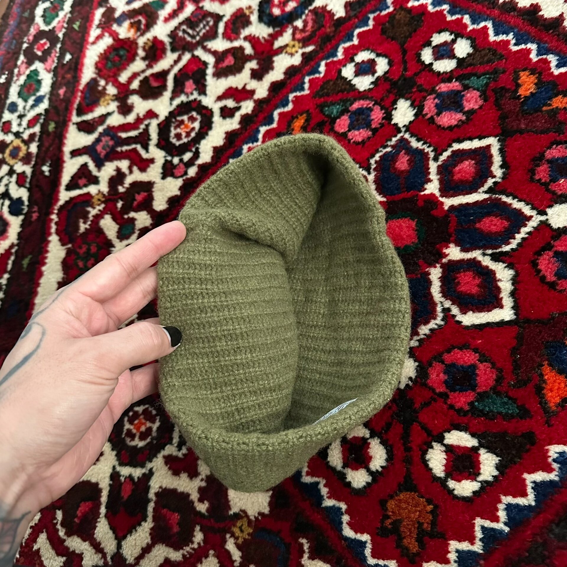 visvim 15AW Knit Beanie — label