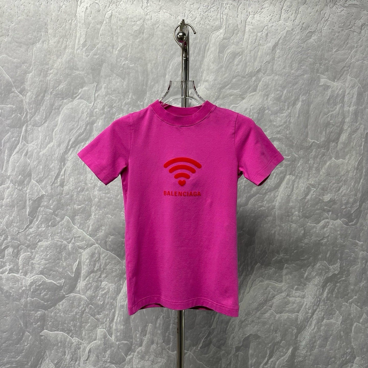 Balenciaga SS24 Logo Print Crewneck T-Shirt — detail