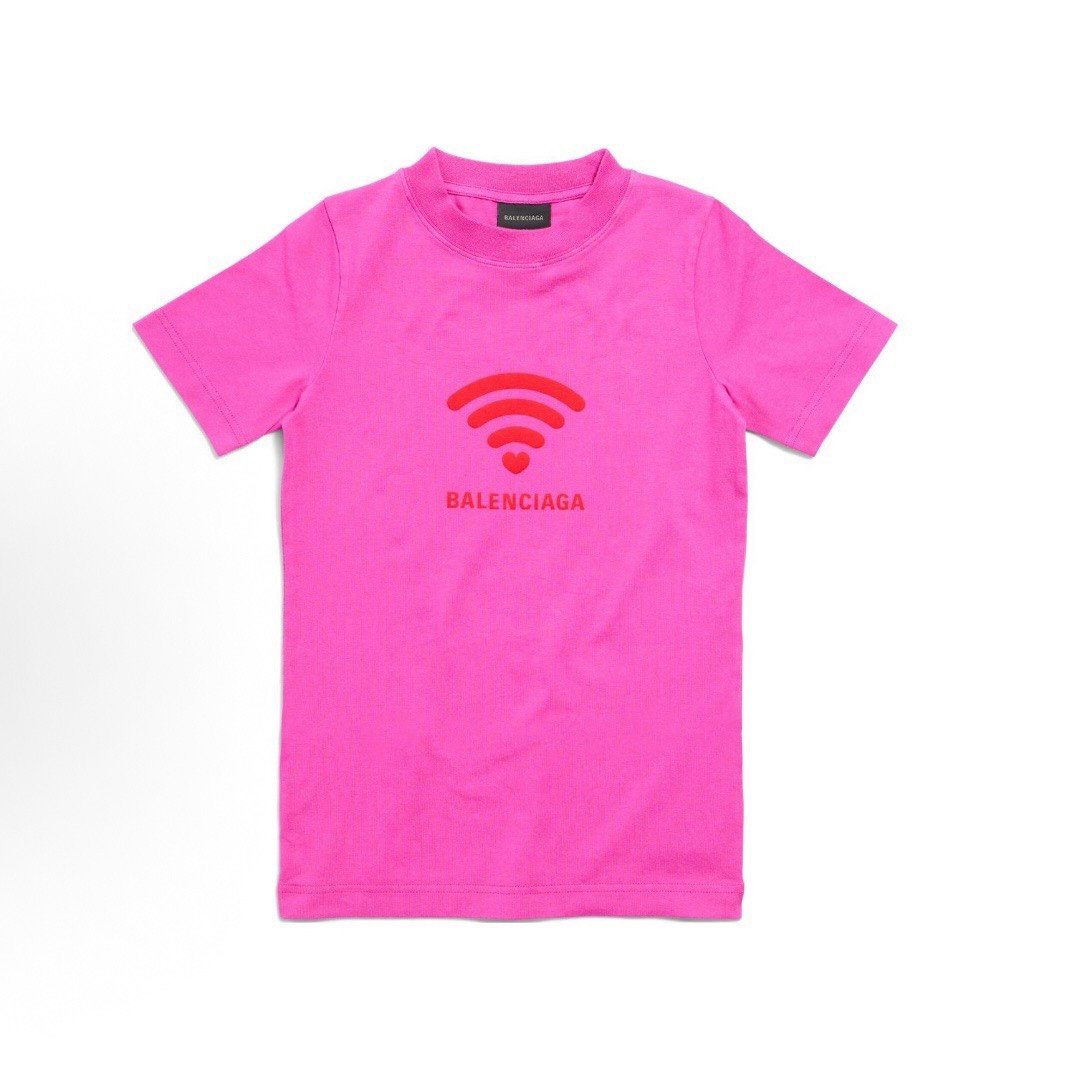 Balenciaga SS24 Logo Print Crewneck T-Shirt
