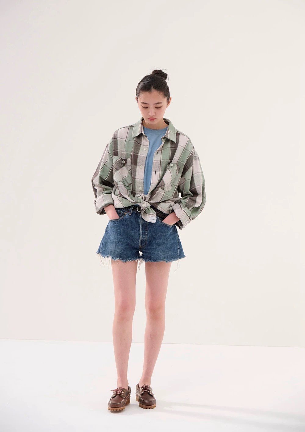 Descendant Vanning Plaid Flannel Shirt — back