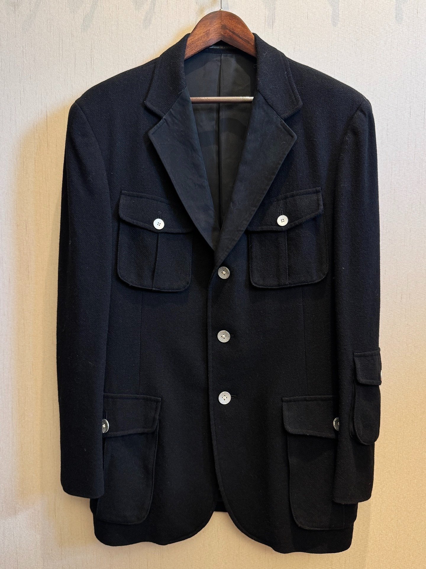 Yohji Yamamoto 05AW Silver Button Blazer