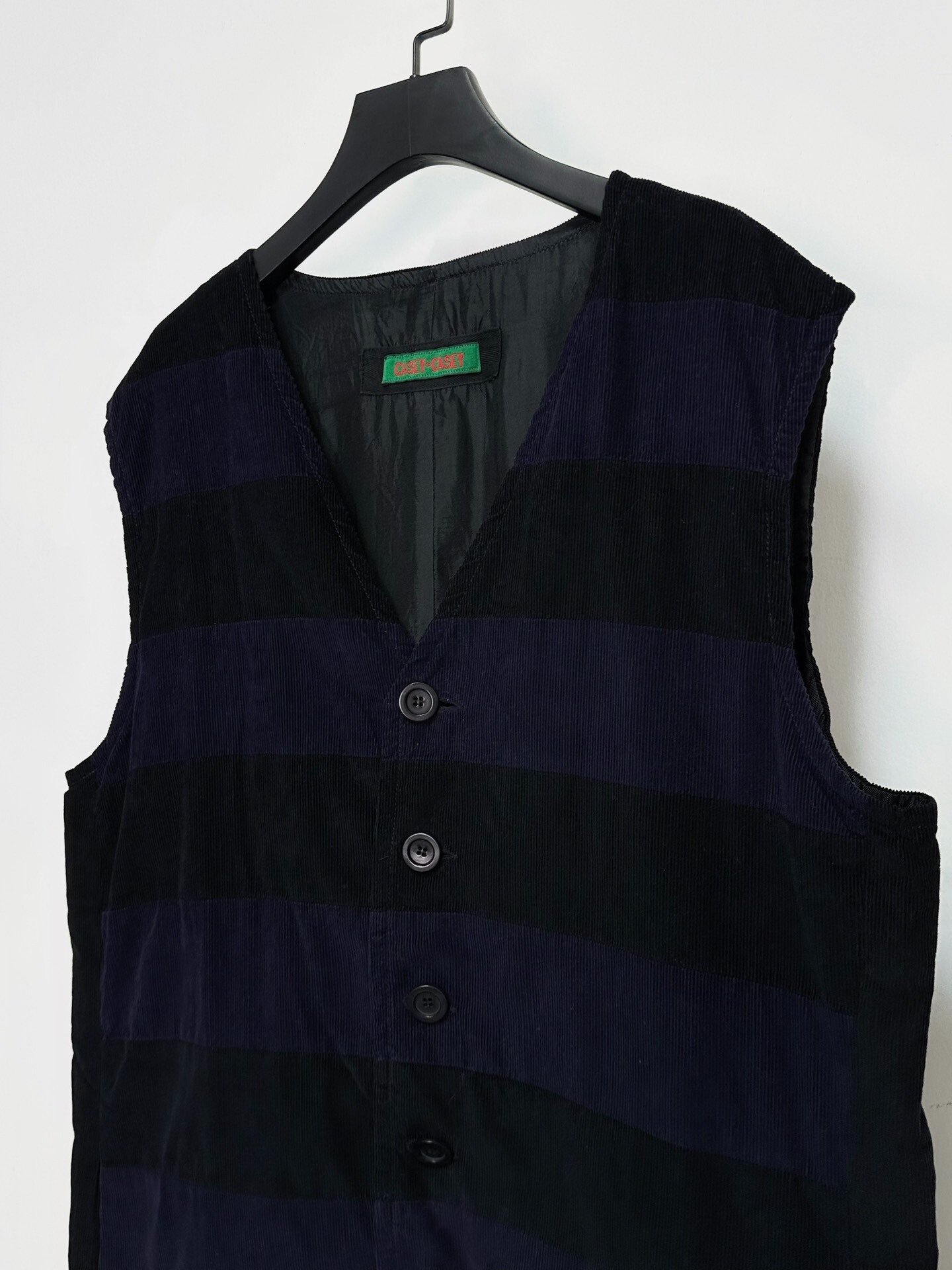 Casey Casey Colorblock Corduroy Vest — back