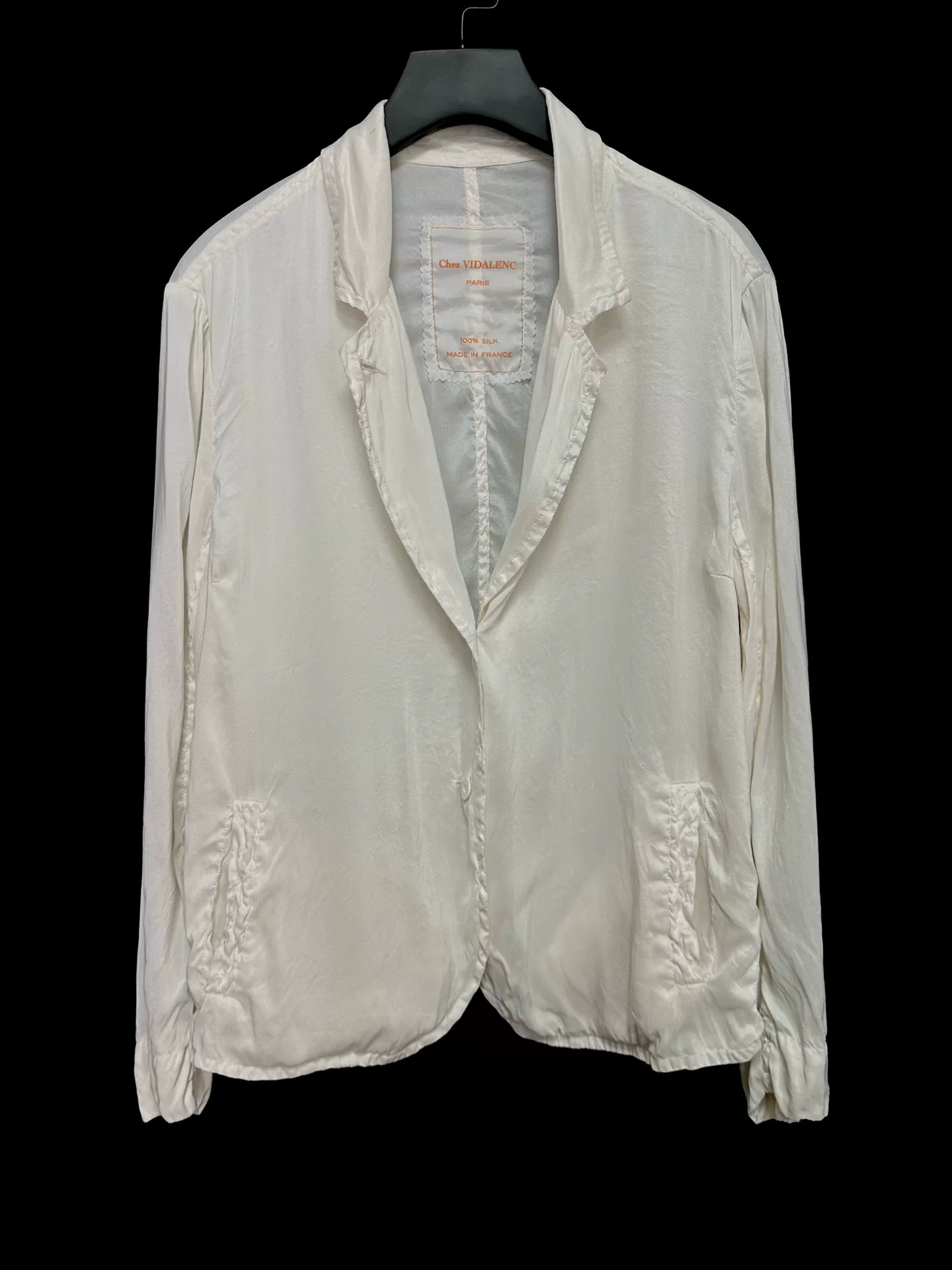 Chez VIDALENC Silk Milky White Coat