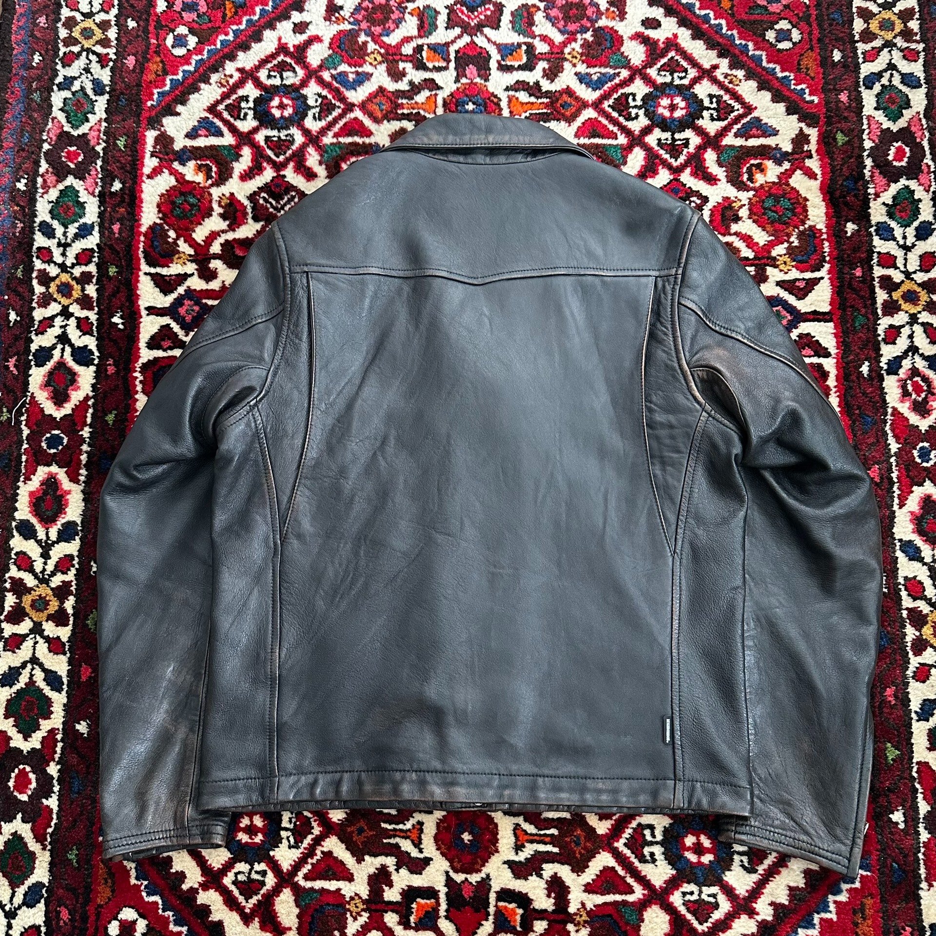Neighborhood 20AW Motorcycle Leather Jacket M — detail
