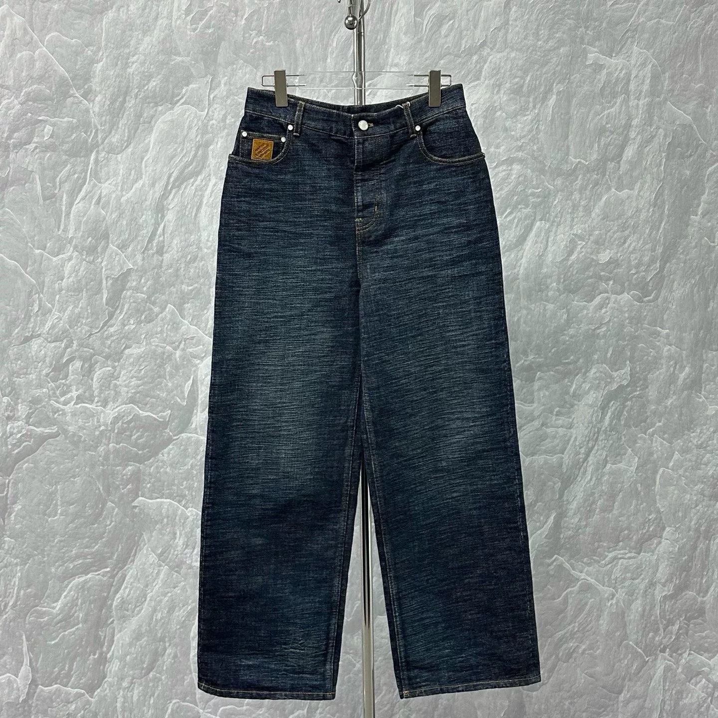 Louis Vuitton Nigo FW25 Washed Wide-Leg Denim Pants