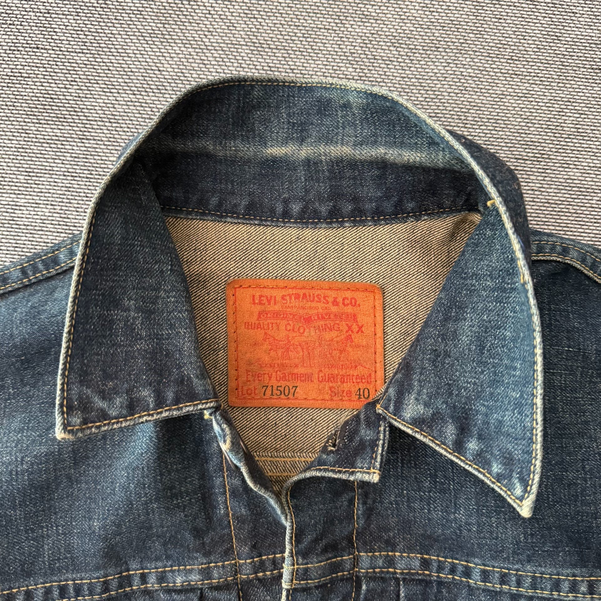 Levi's LVC 507XX J02 Denim Jacket — detail