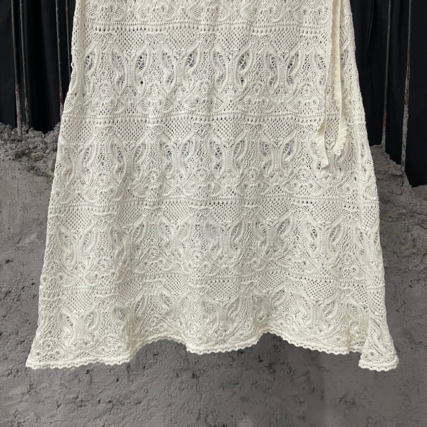 Dior 25SS Butterfly Lace Half-Skirt — back