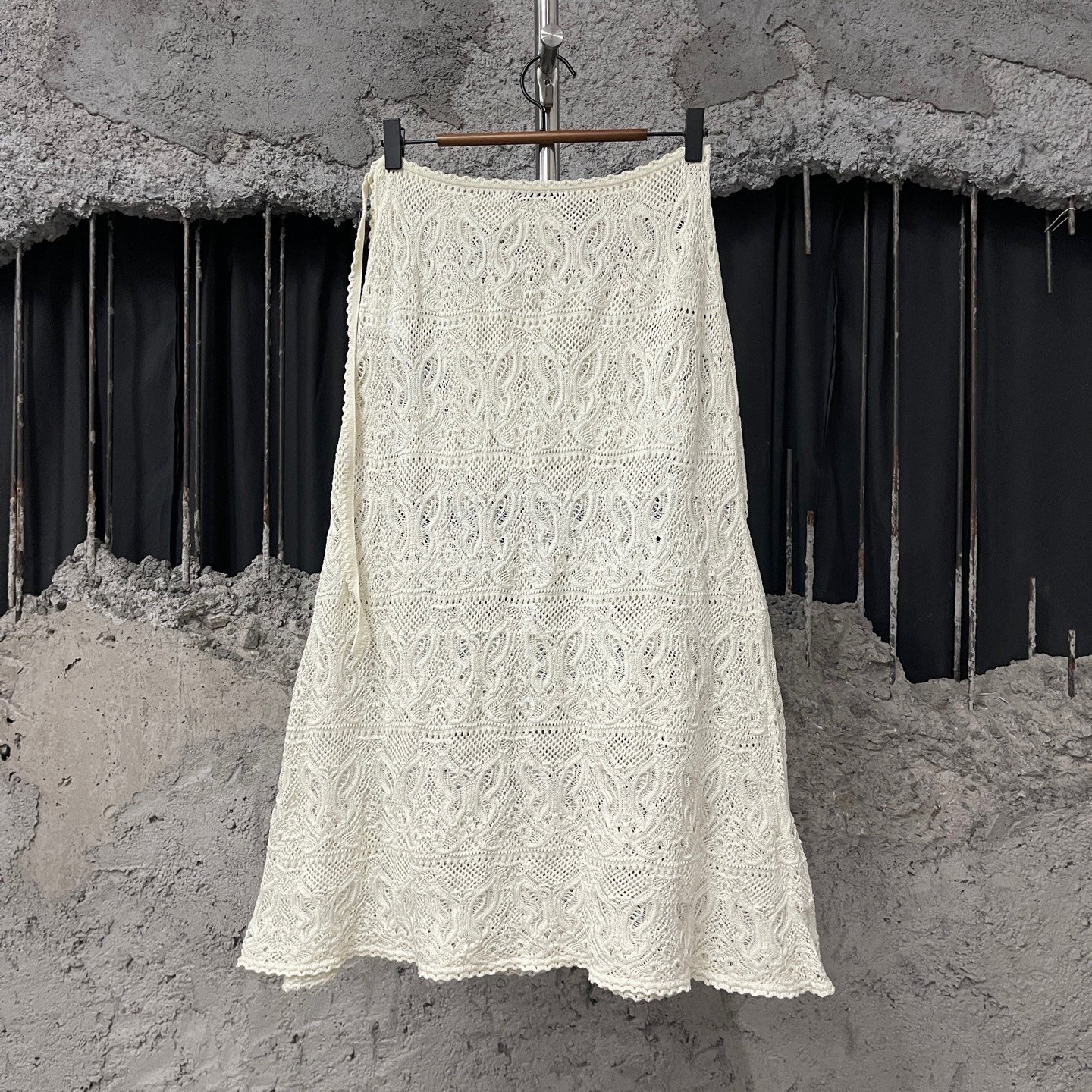 Dior 25SS Butterfly Lace Half-Skirt — front