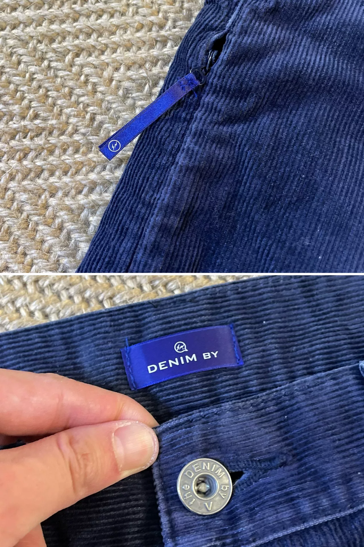 Vanquish Fragment Corduroy Distressed Pants — back