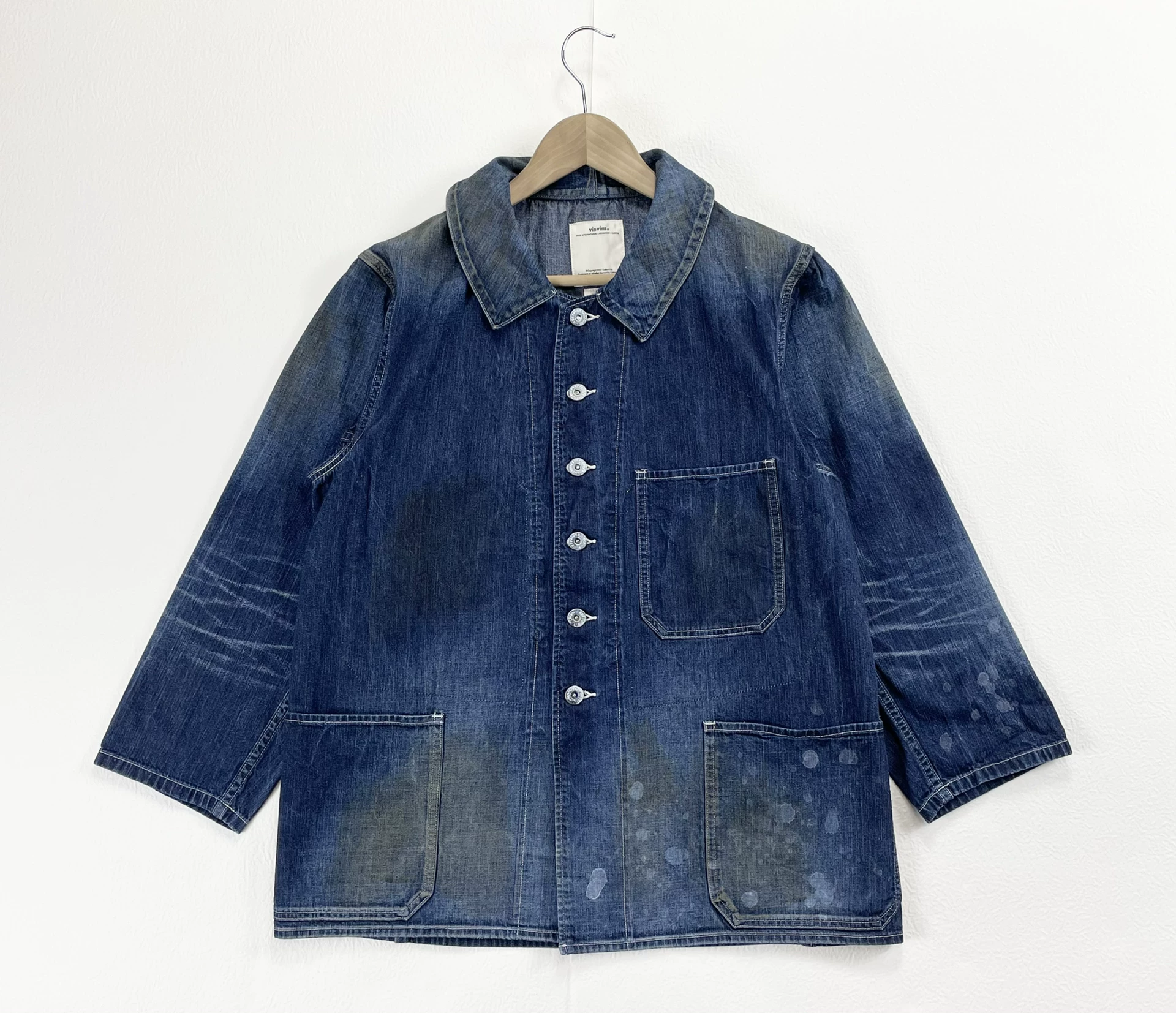 VISVIM Bucky Coverall Dry Denim Jacket