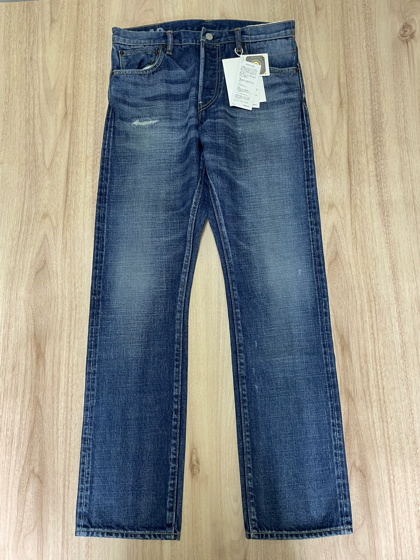 VISVIM SOCIAL SCULPTURE Washed Damaged Jeans