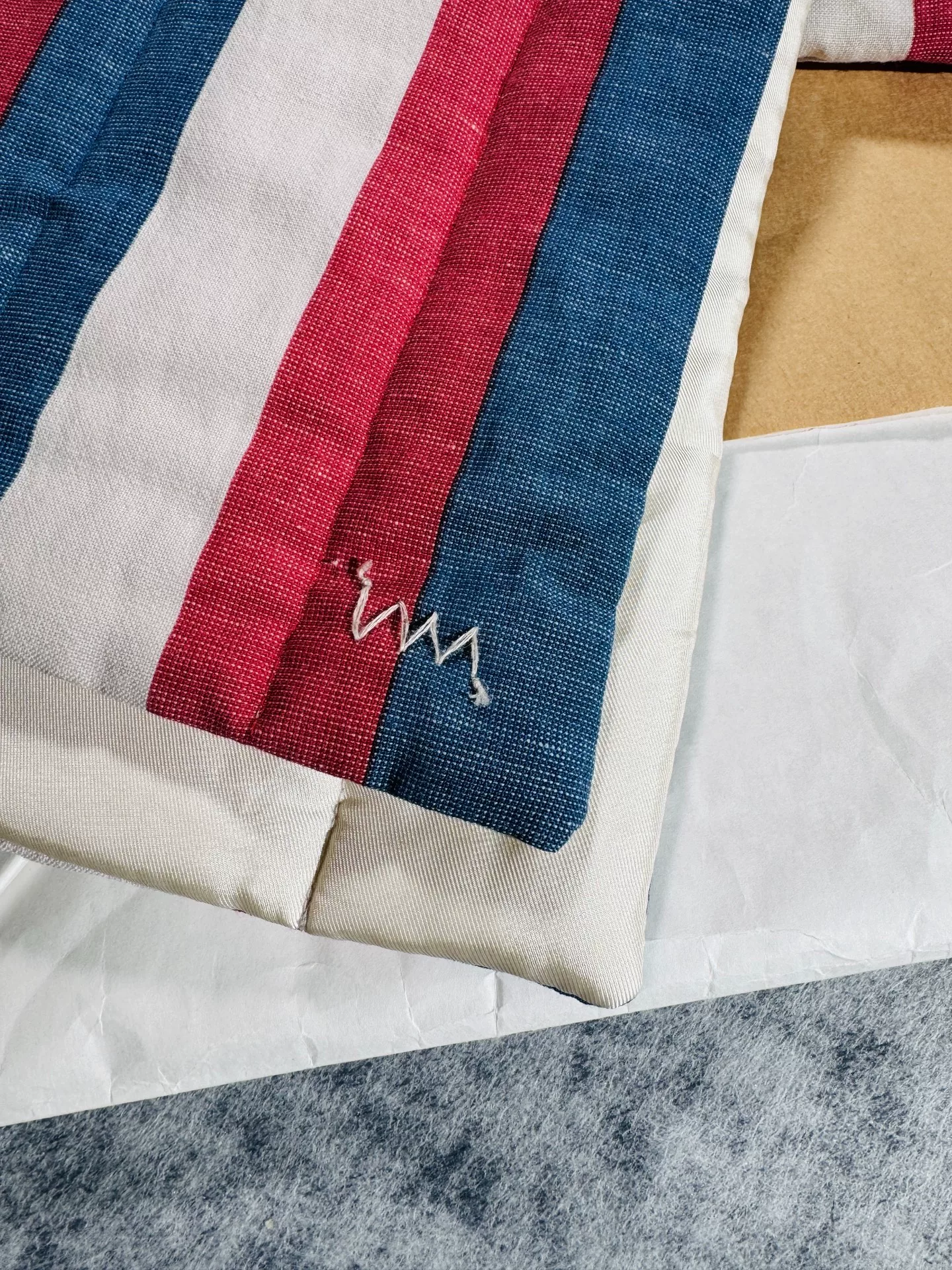 VISVIM Stripes Muffler Scarf — detail
