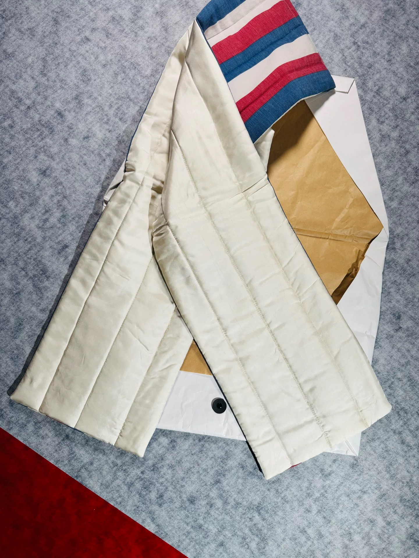 VISVIM Stripes Muffler Scarf — label