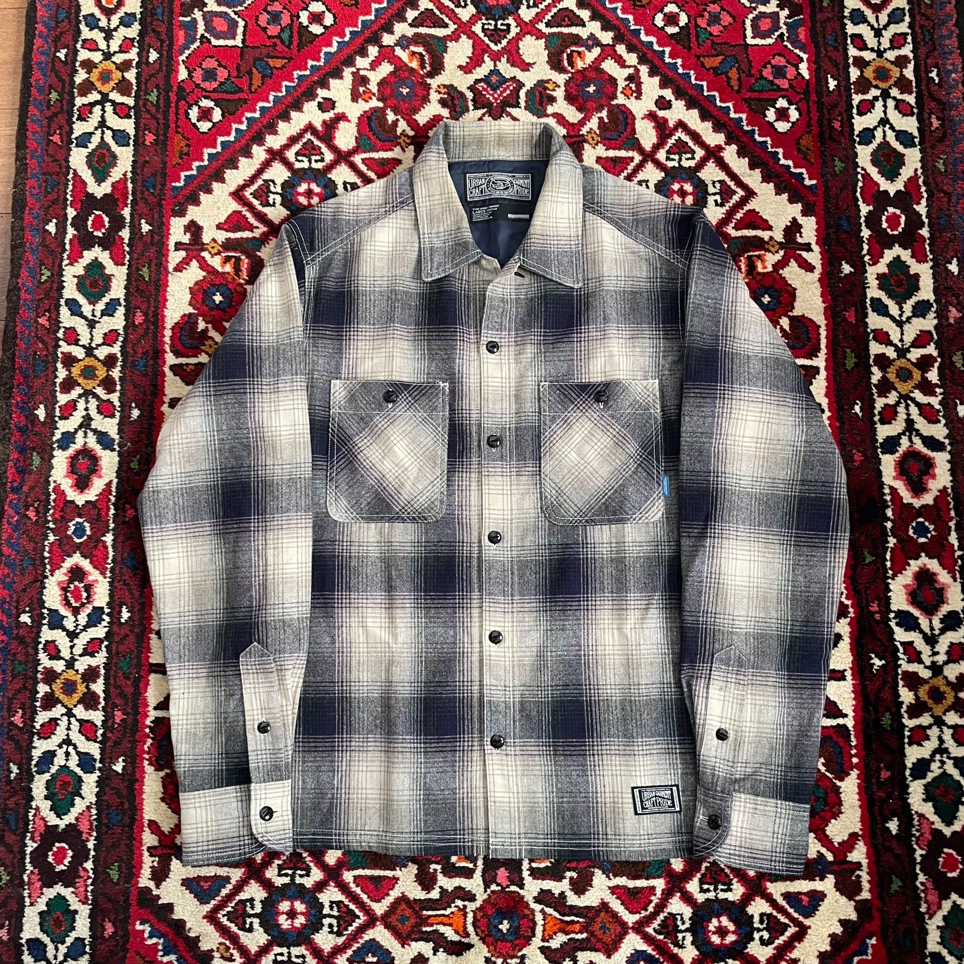 Neighborhood 09AW Wool Shirt L — detail