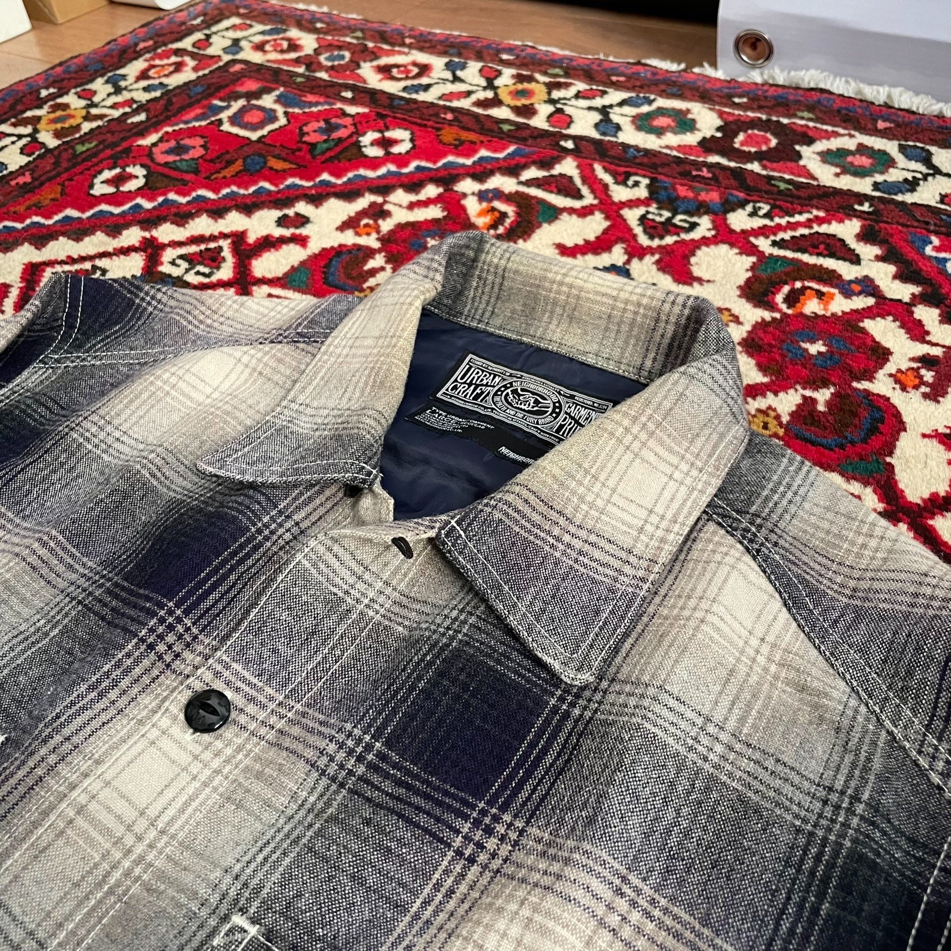 Neighborhood 09AW Wool Shirt L — label