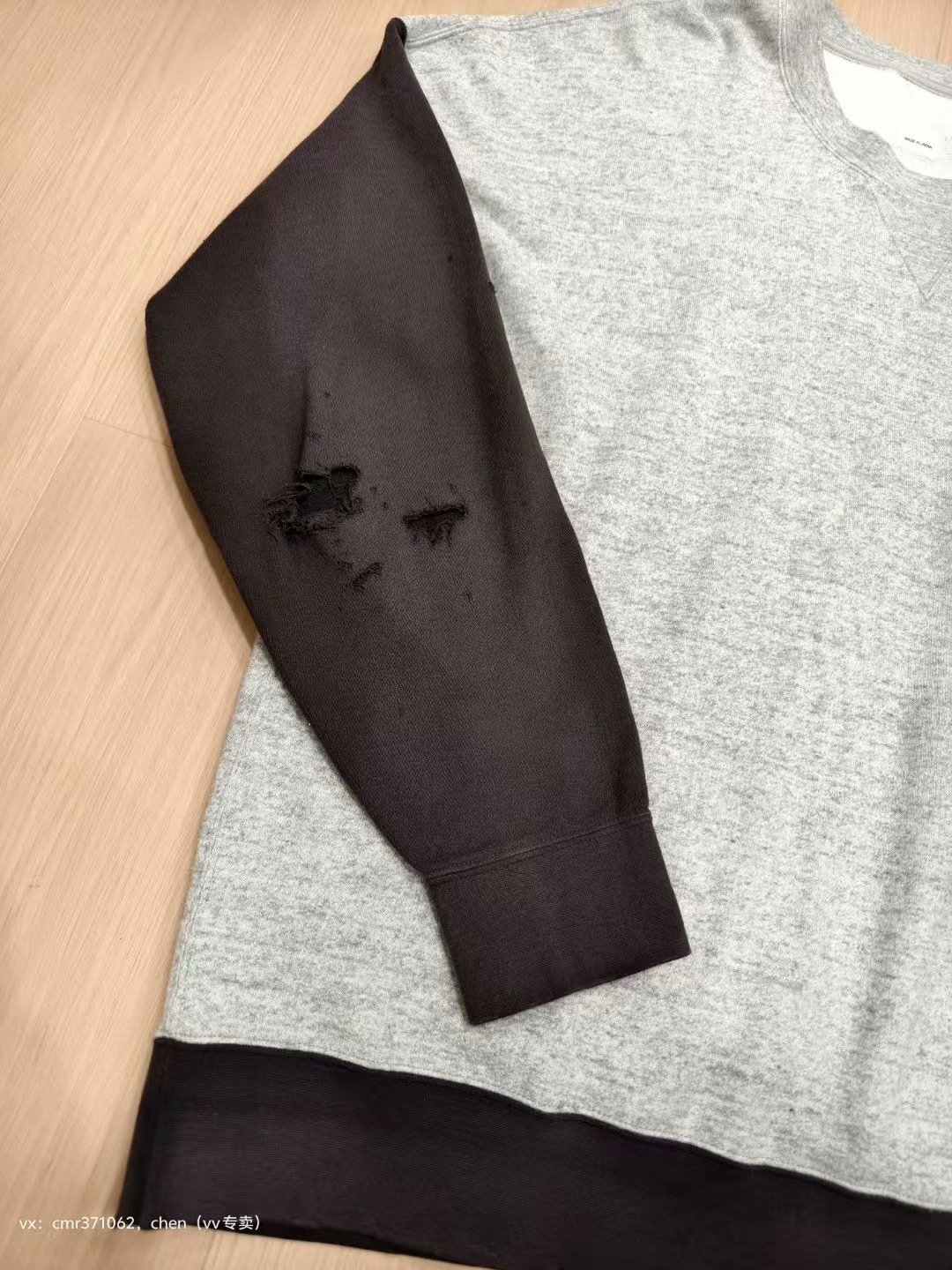 VISVIM 20SS JUMBO SWEAT L/S CRASH — label