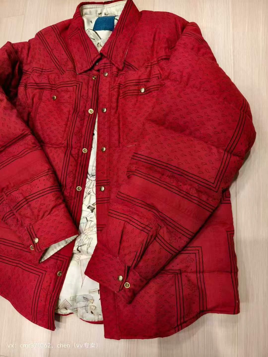 visvim Kerchief Down Jacket Bandana — detail