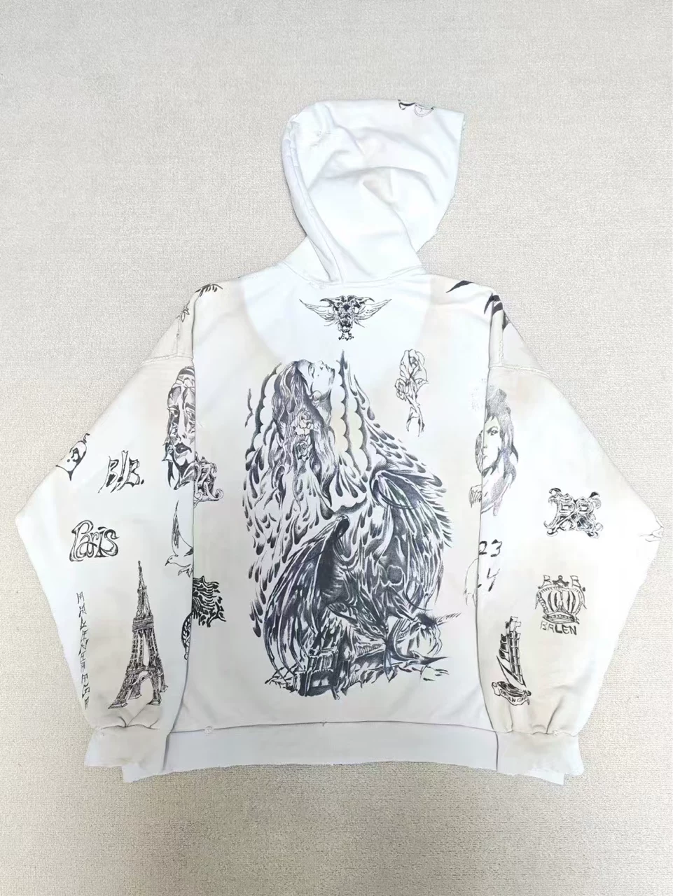 Balenciaga 24fw Zip-Up Hoodie — front