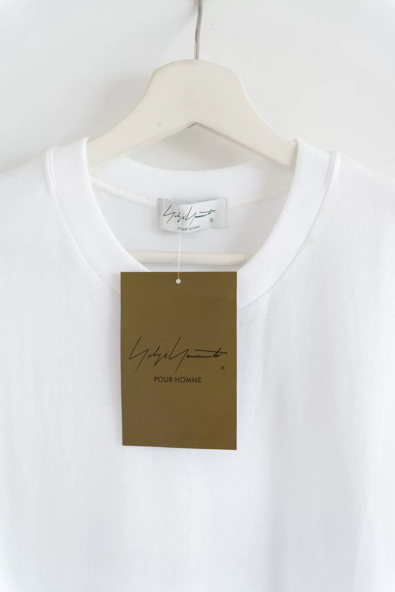 Yohji Yamamoto 24AW Y&Y Logo T-Shirt — detail