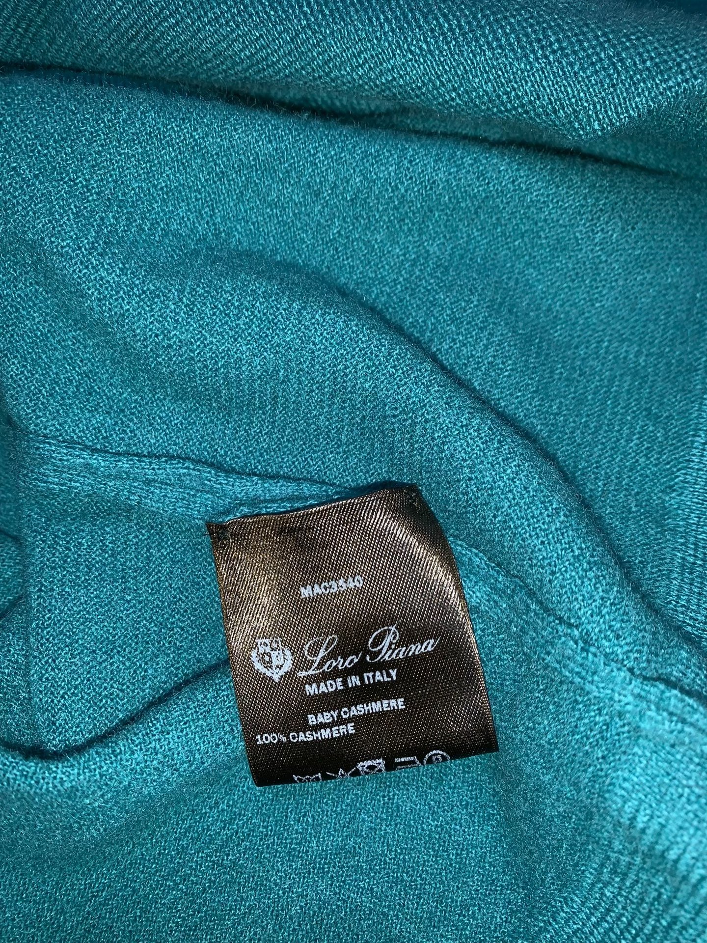 Loro Piana Baby Cashmere Long Sleeve Polo — front