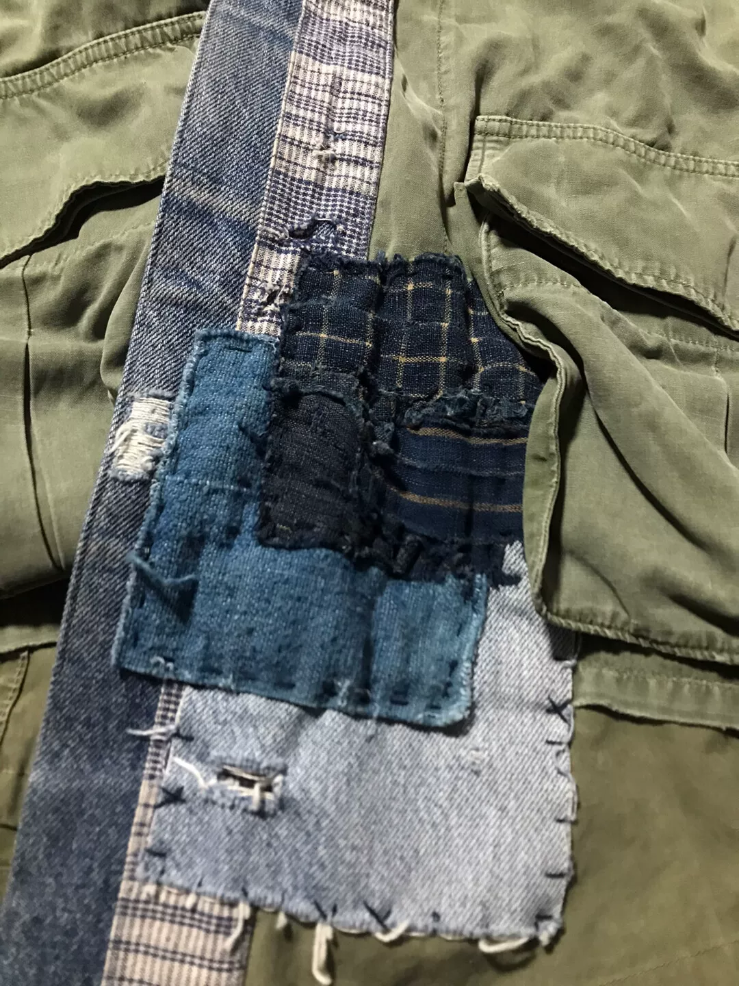 Greg Lauren Deconstructed Kimono Jacket — front