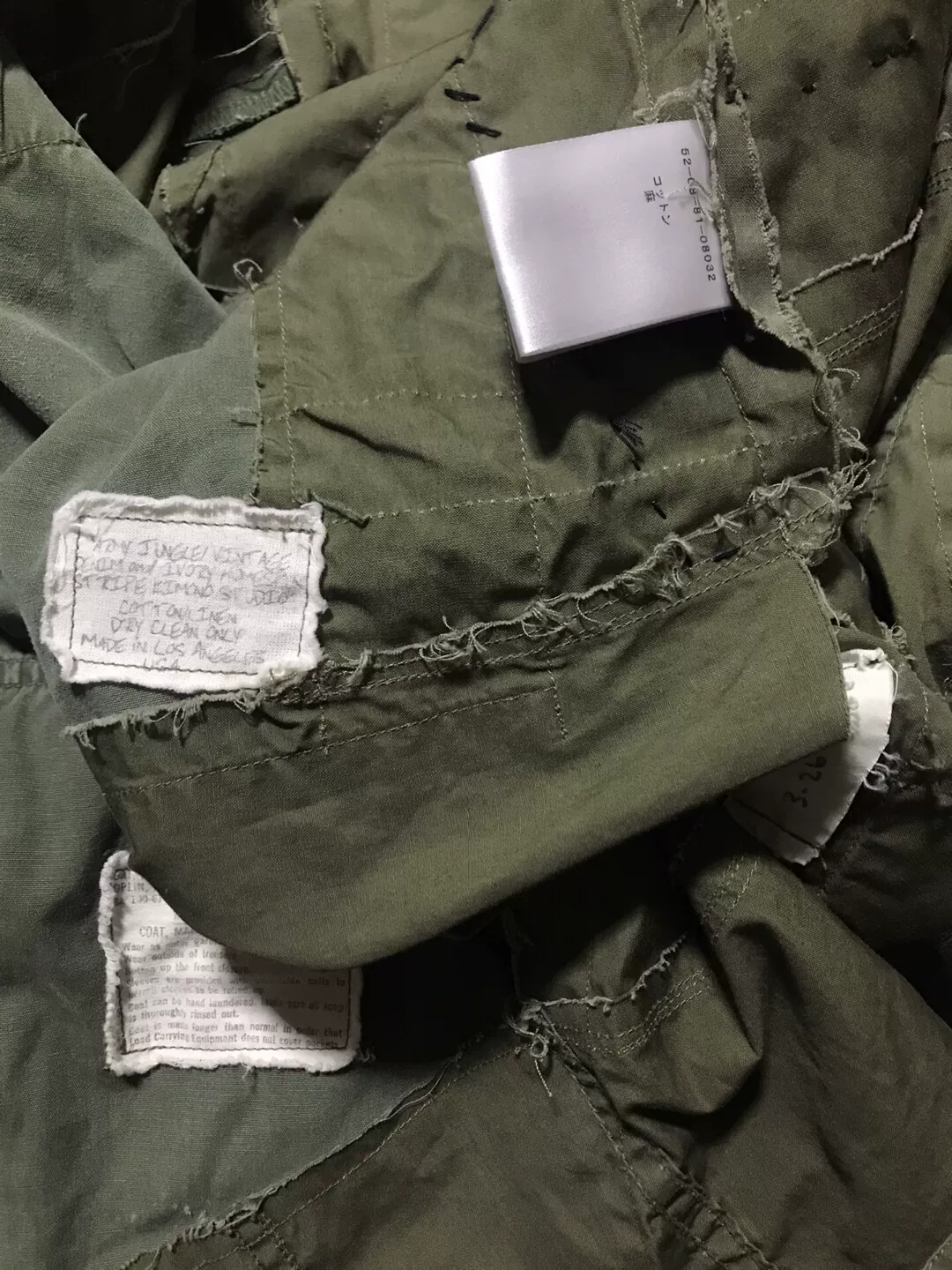 Greg Lauren Deconstructed Kimono Jacket — back