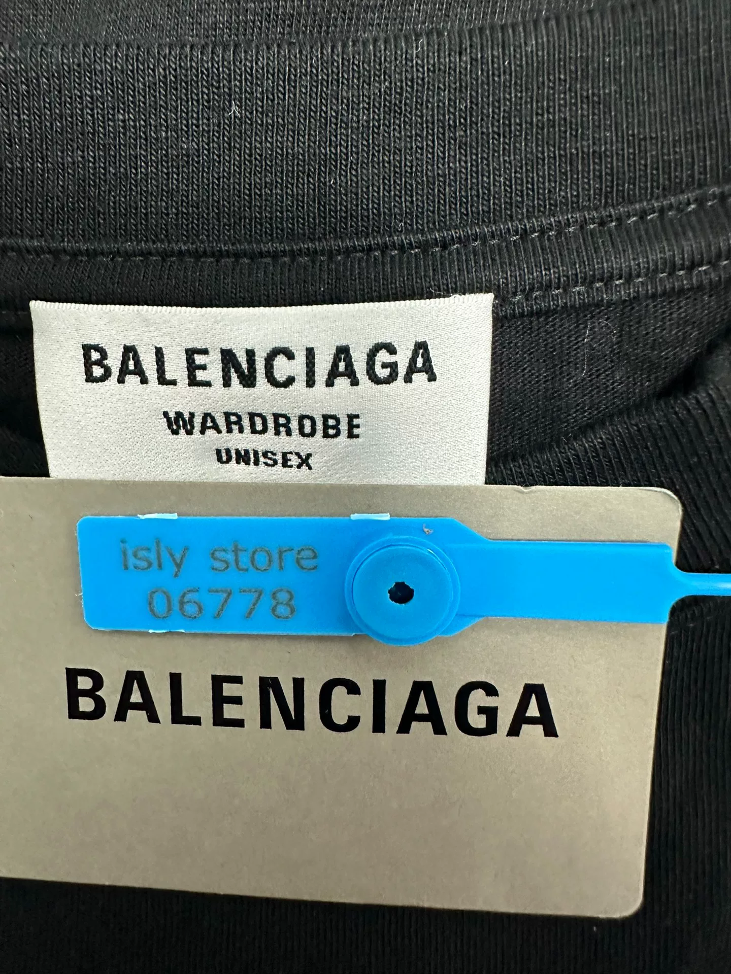 Balenciaga Logo Slim Fit Crew Neck T-Shirt — back