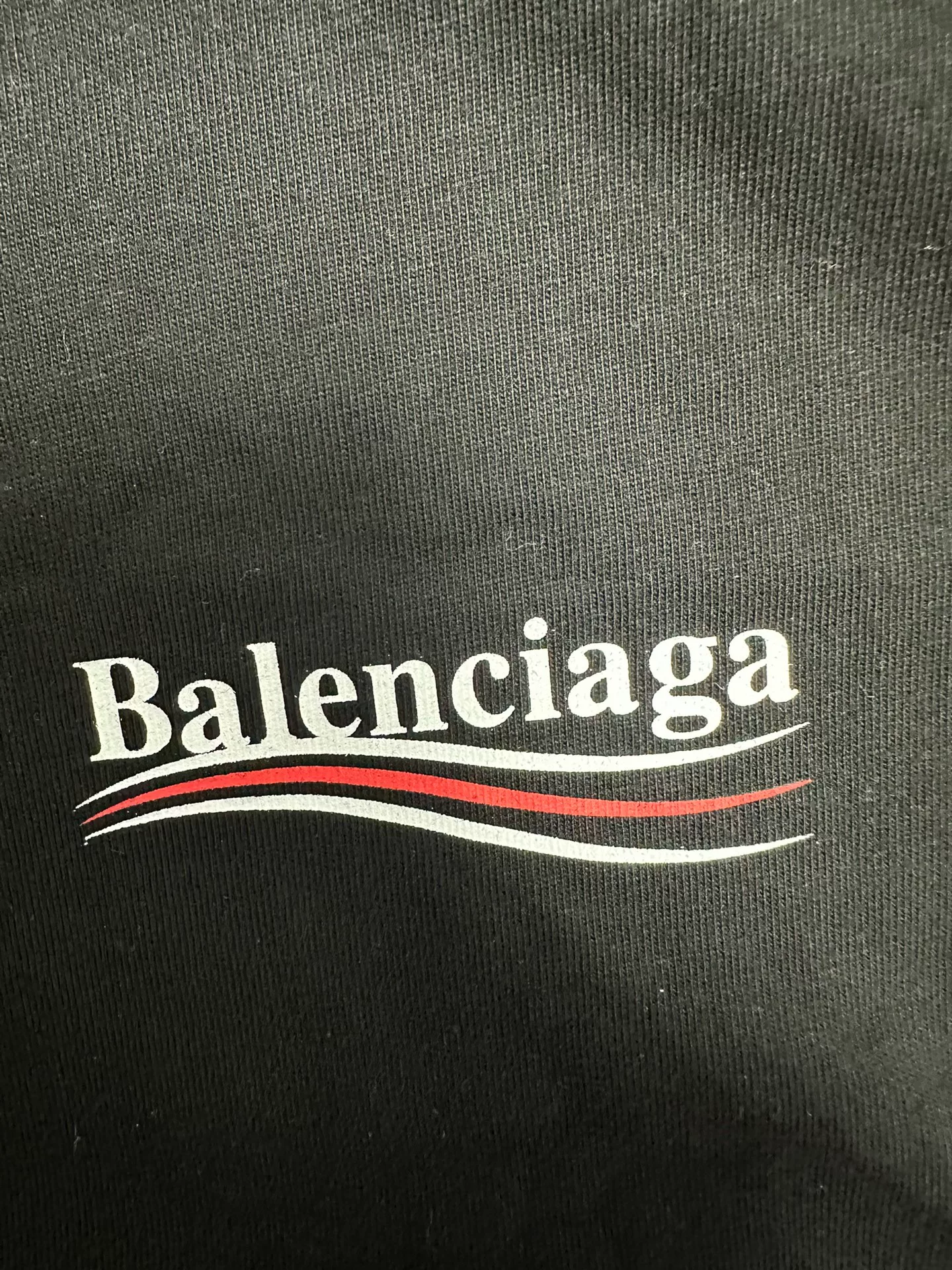 Balenciaga Logo Slim Fit Crew Neck T-Shirt — detail