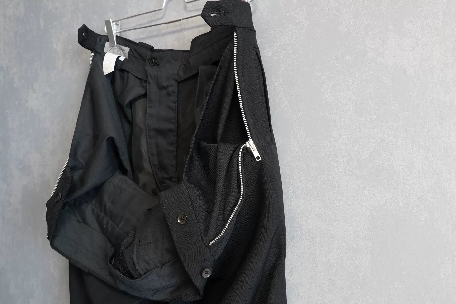 Yohji Yamamoto 04AW Zip Pants — detail
