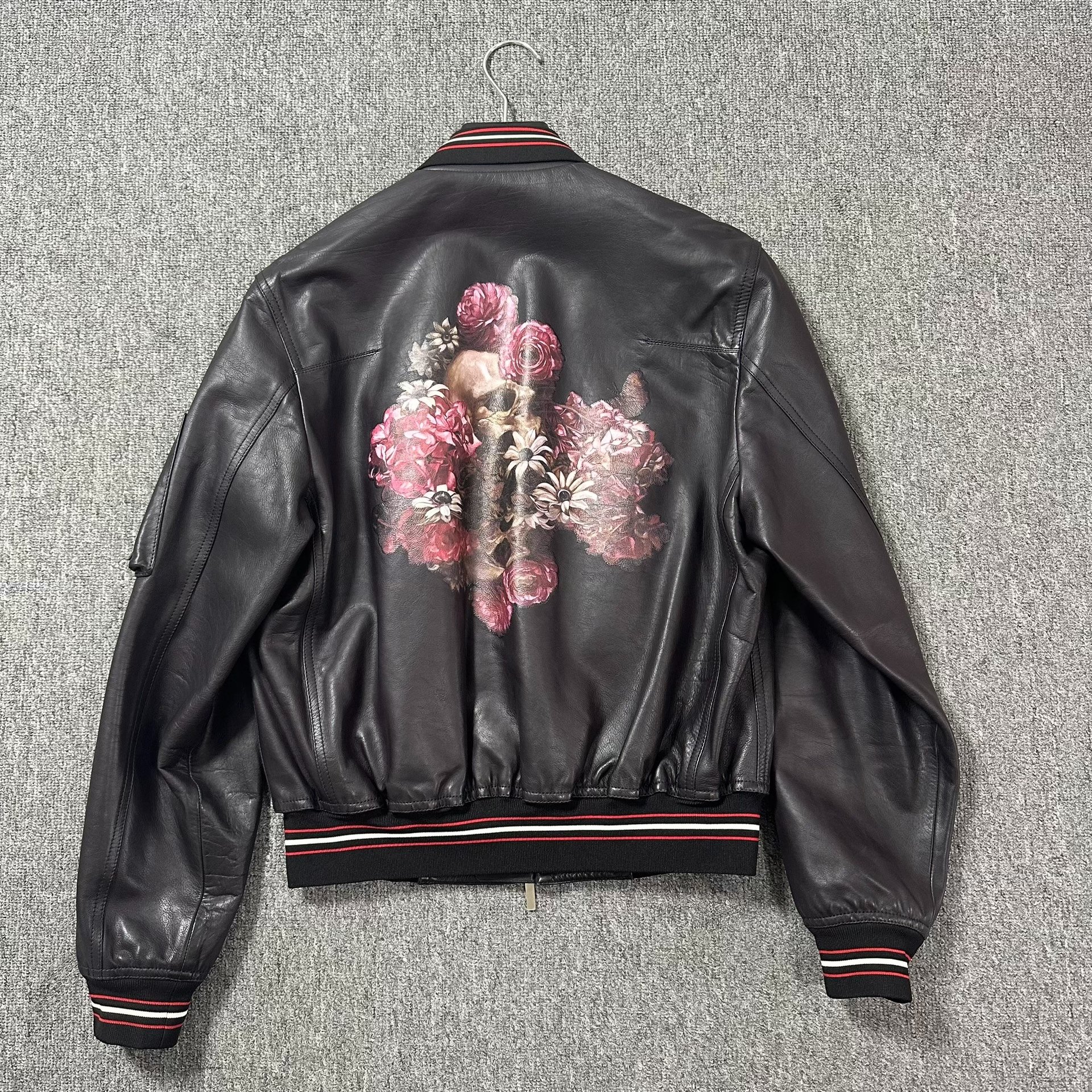 Dior Homme Collaboration Aviator Leather Jacket — front