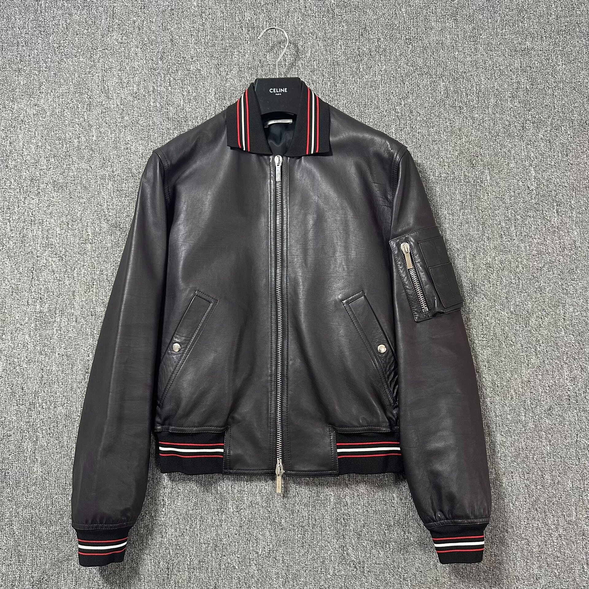 Dior Homme Collaboration Aviator Leather Jacket
