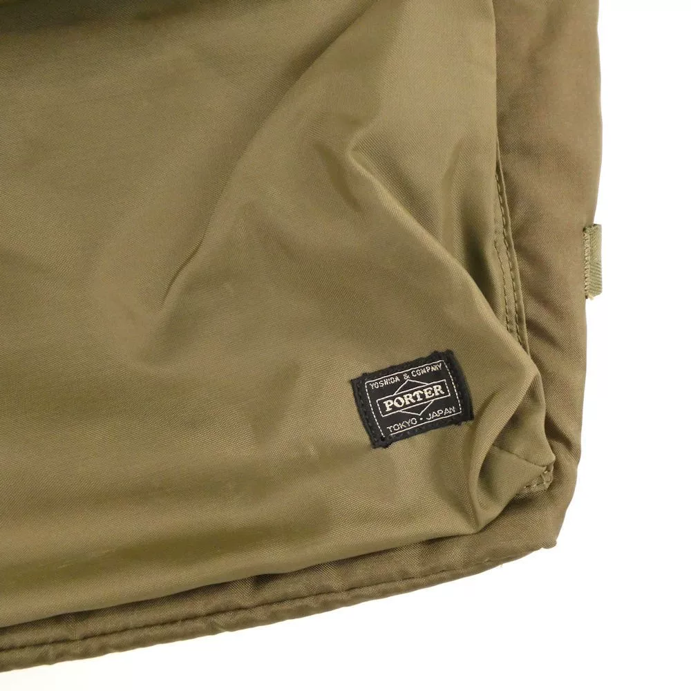 PORTER Force Olive Green Vertical Tote — back