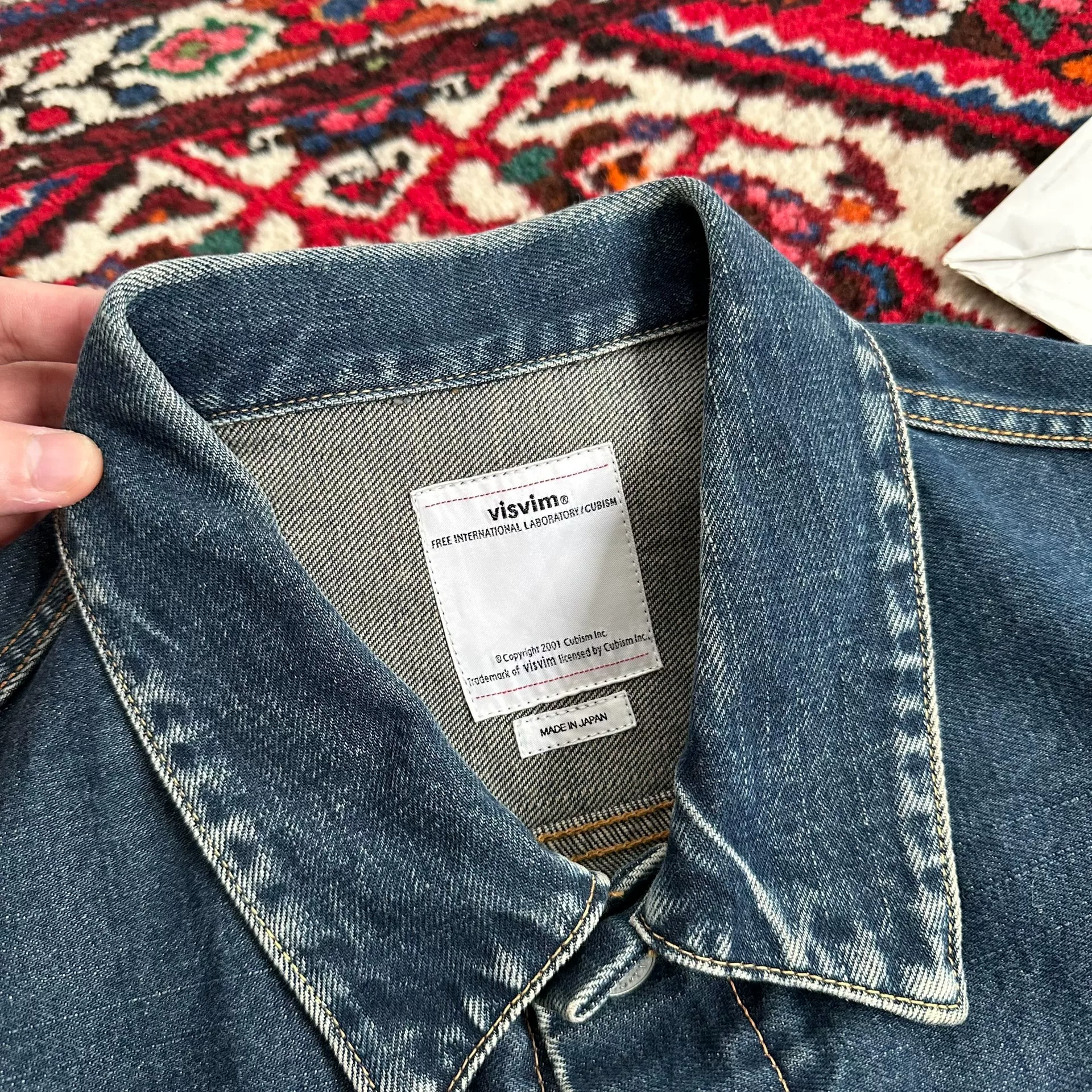 VISVIM 18AW 101 JKT SPOT Denim Jacket — back