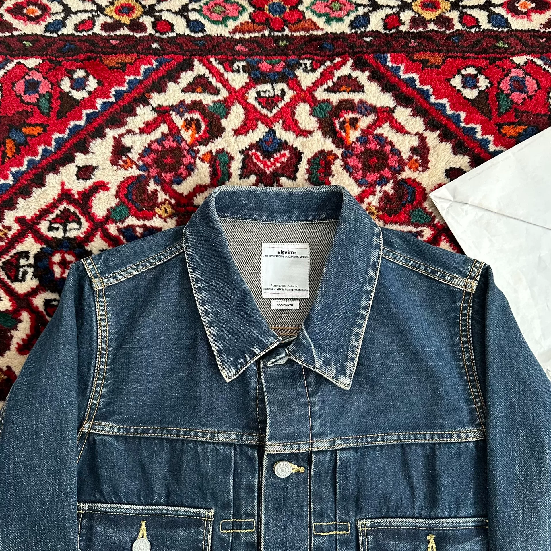 VISVIM 18AW 101 JKT SPOT Denim Jacket — detail