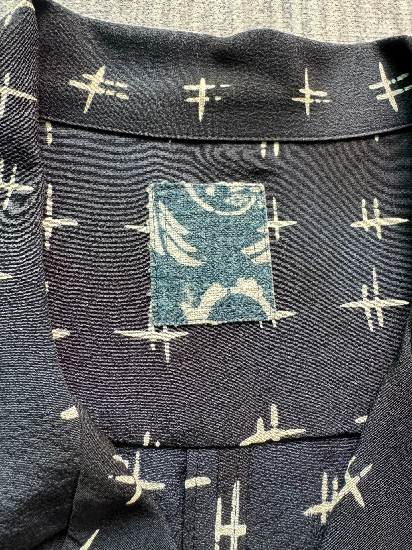 VISVIM 23SS ICT WALLIS SILK SHIRT — detail