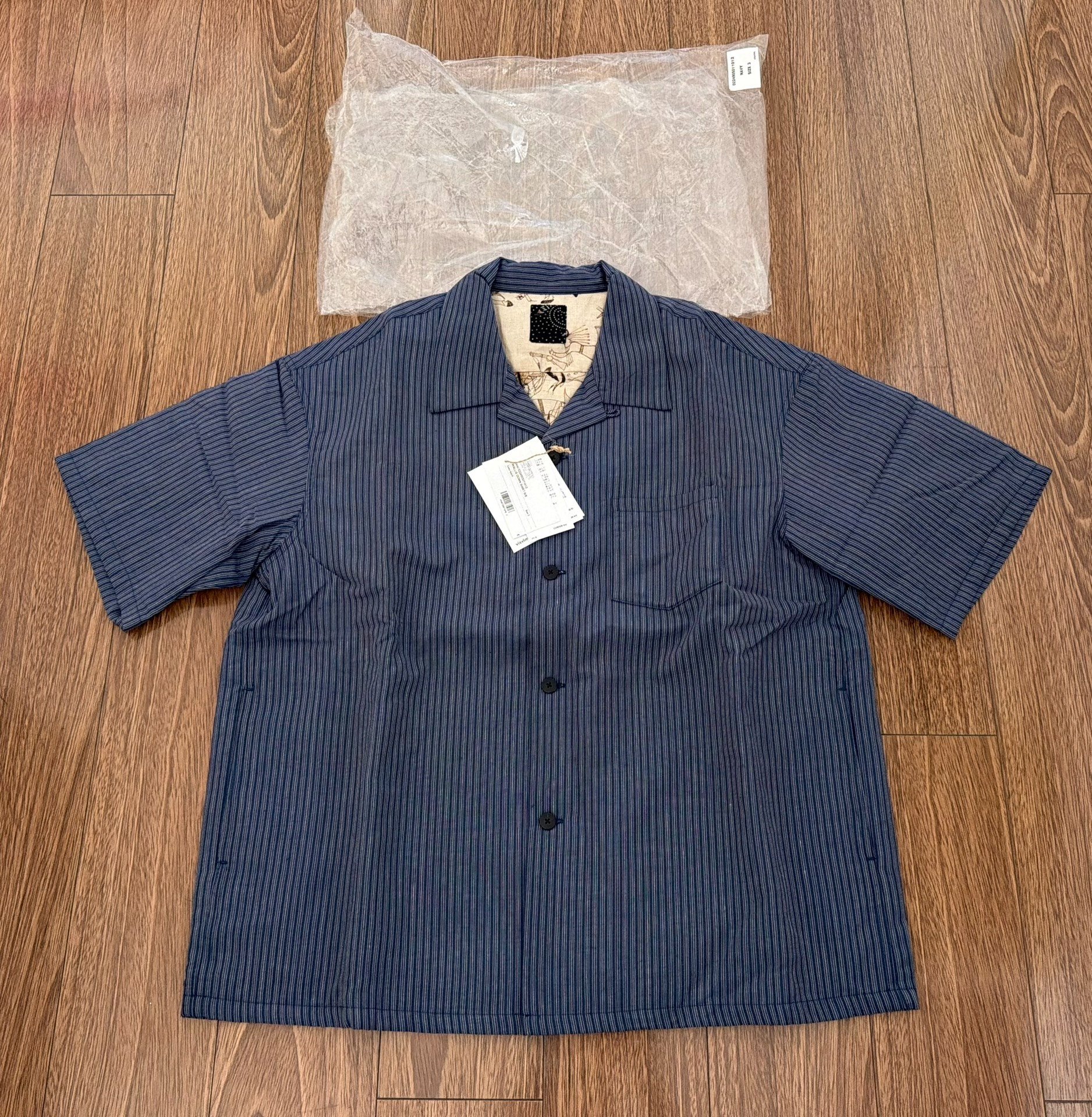 VISVIM ICT WALLIS Striped Short-Sleeve Shirt