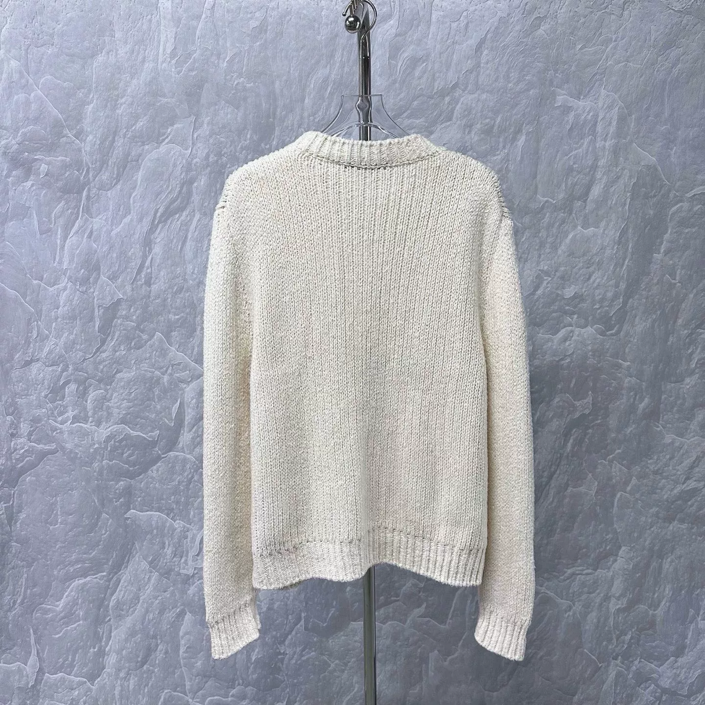 Louis Vuitton SS25 Pearl Letter Knit Sweater — back