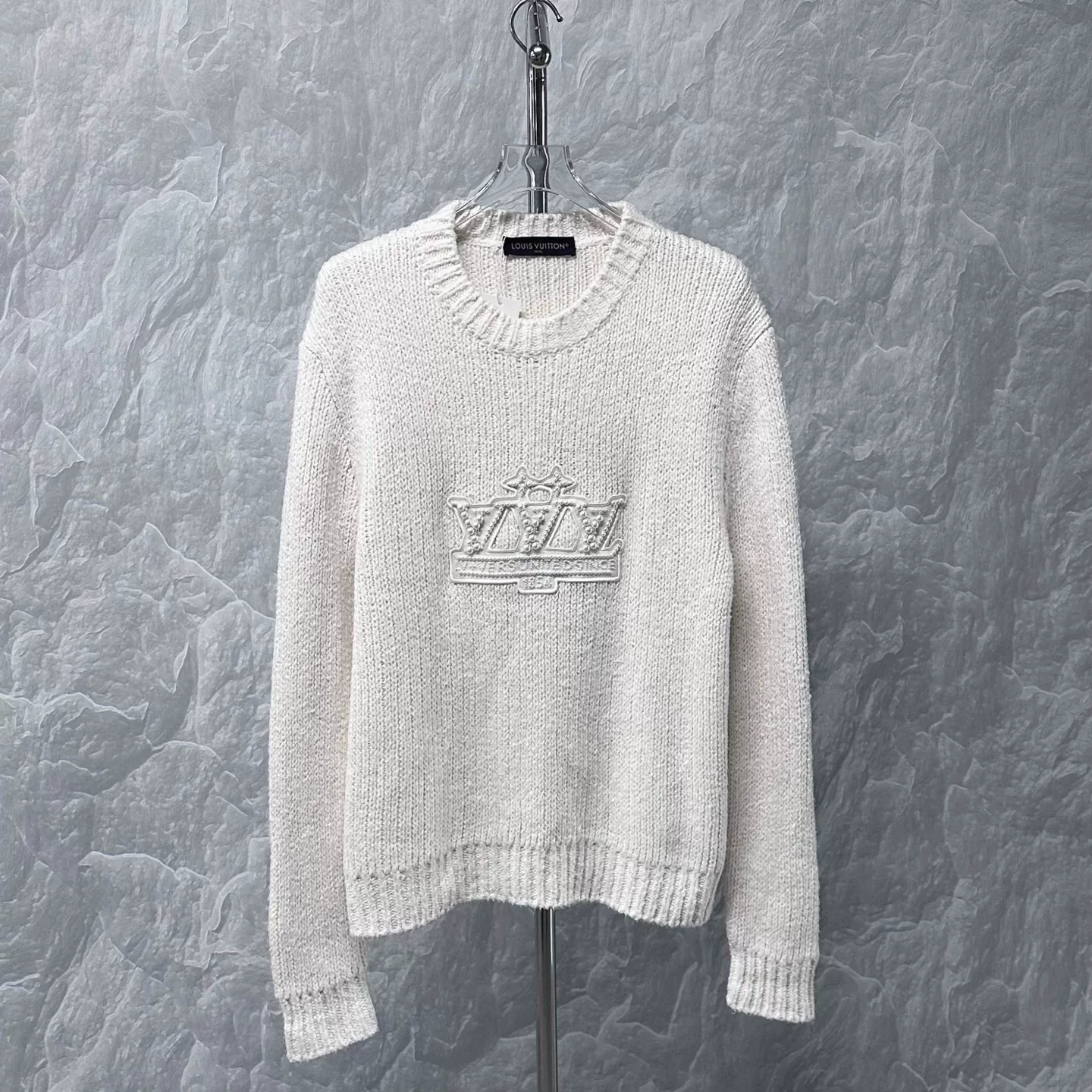 Louis Vuitton SS25 Pearl Letter Knit Sweater