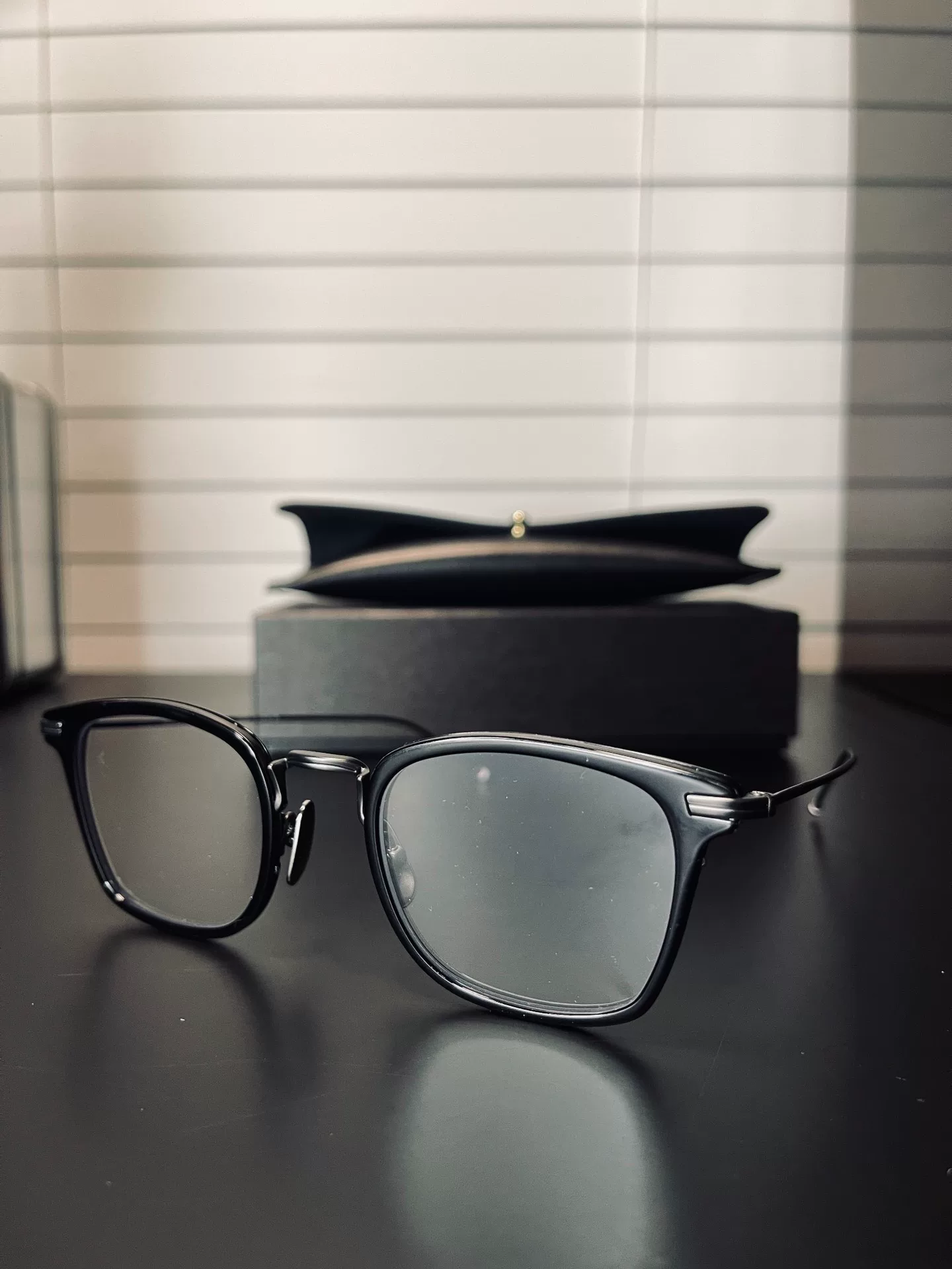 Thom Browne TBX-905 Black Square Glasses — back