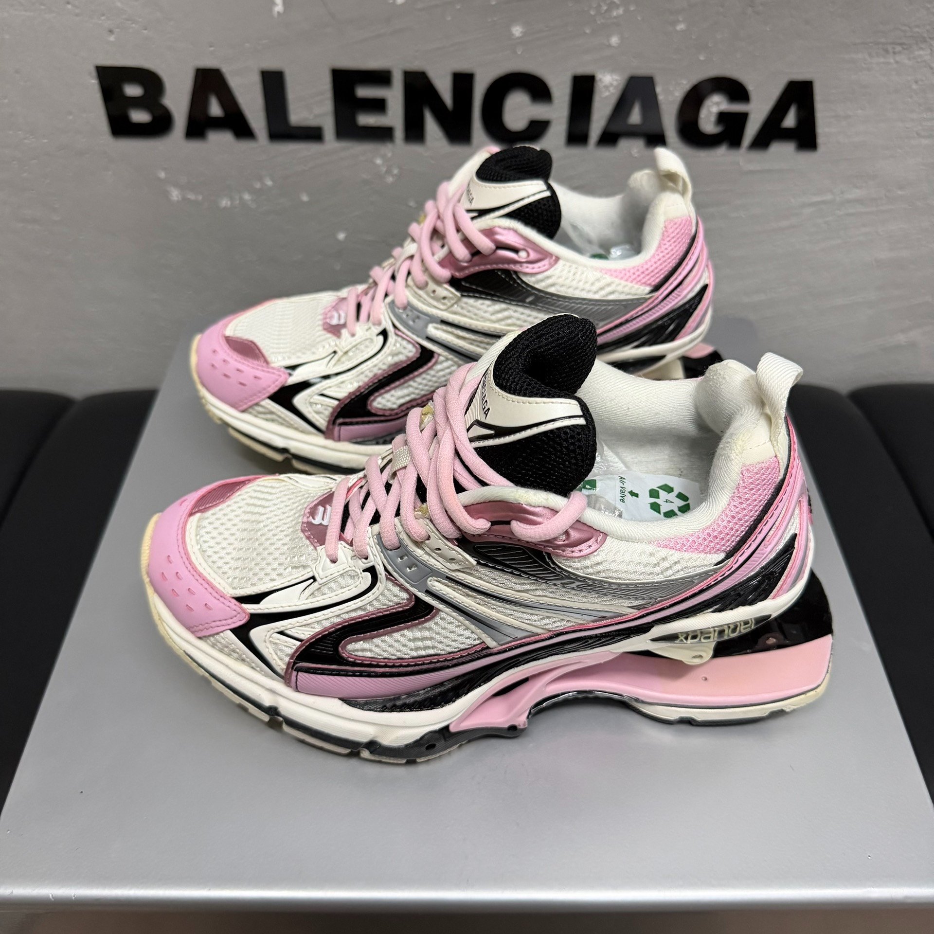Balenciaga X-Pander Pink White Sneakers — detail