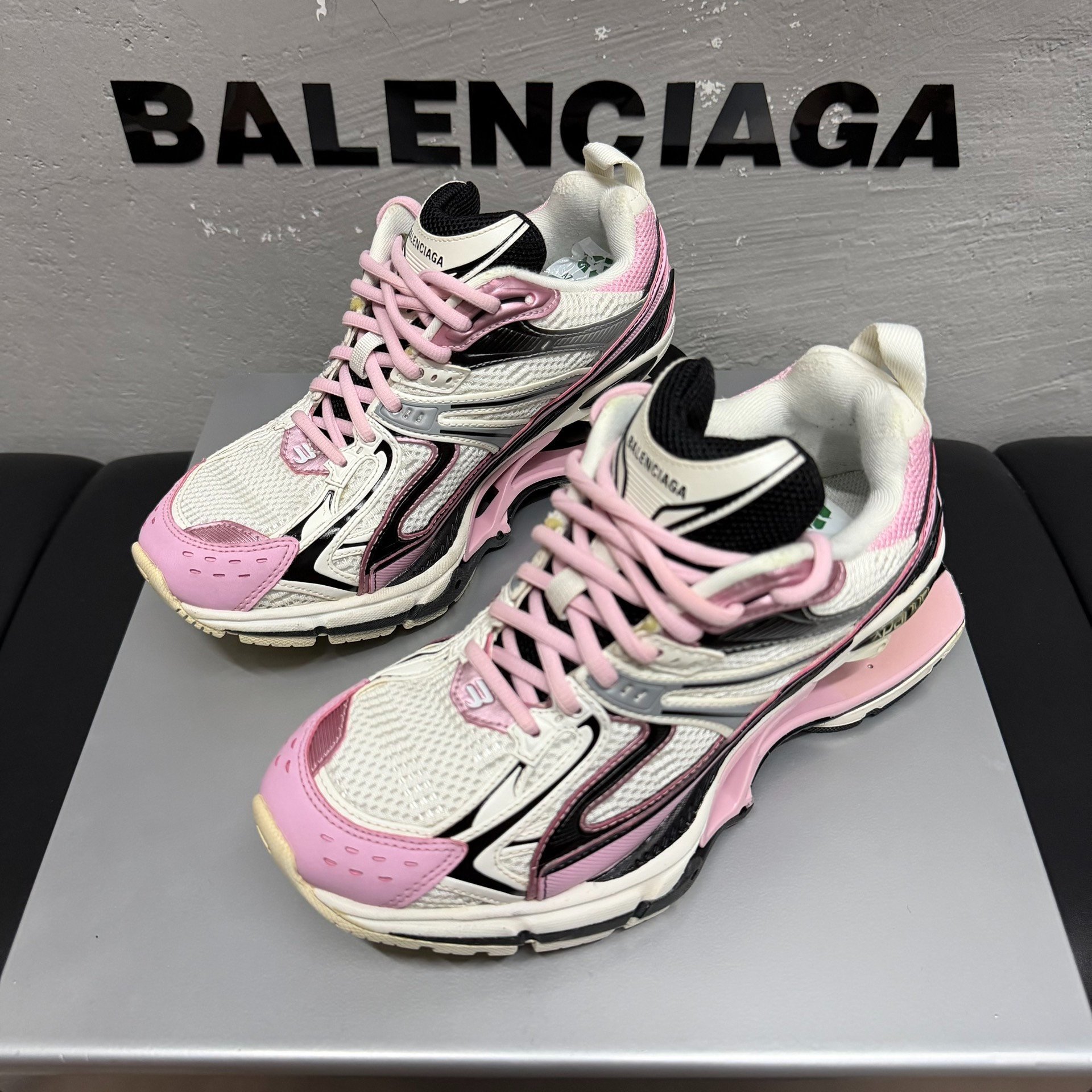 Balenciaga X-Pander Pink White Sneakers