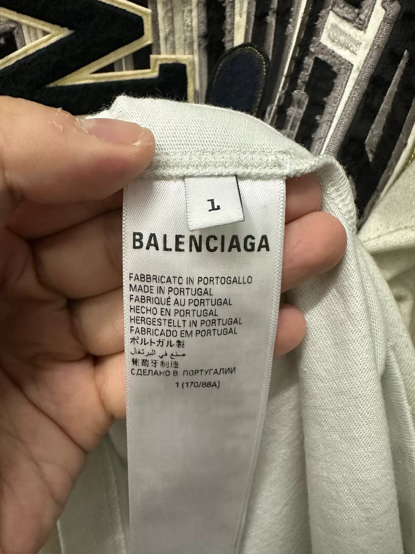Balenciaga x Manchester United Short - Sleeve T - shirt — label