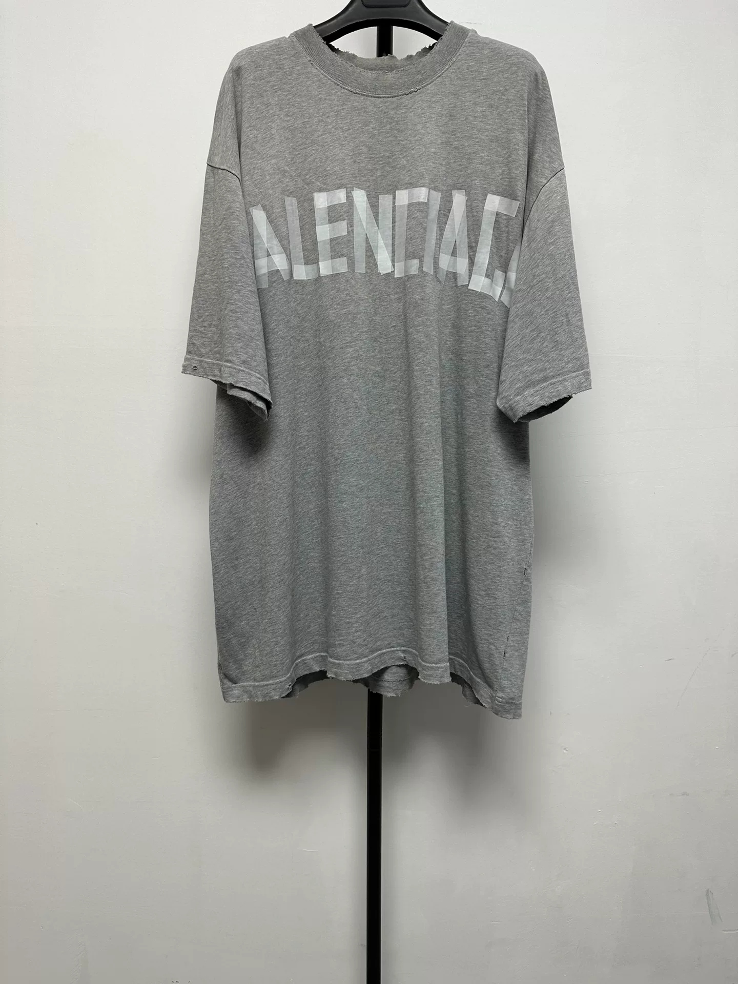 Balenciaga Letter Print Crewneck T-shirt