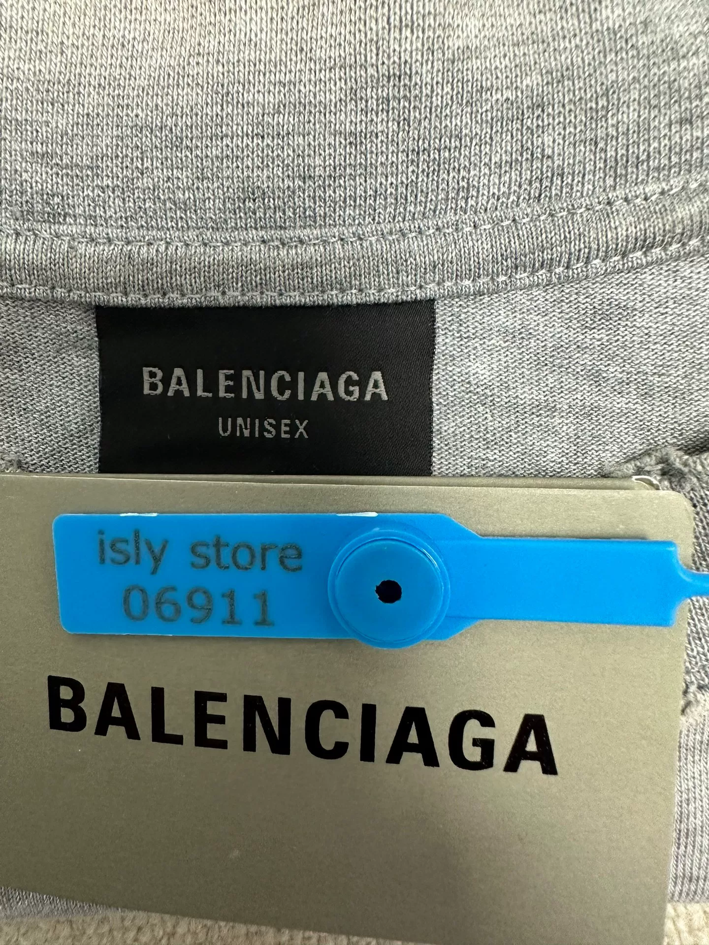 Balenciaga Letter Print Crewneck T-shirt — back