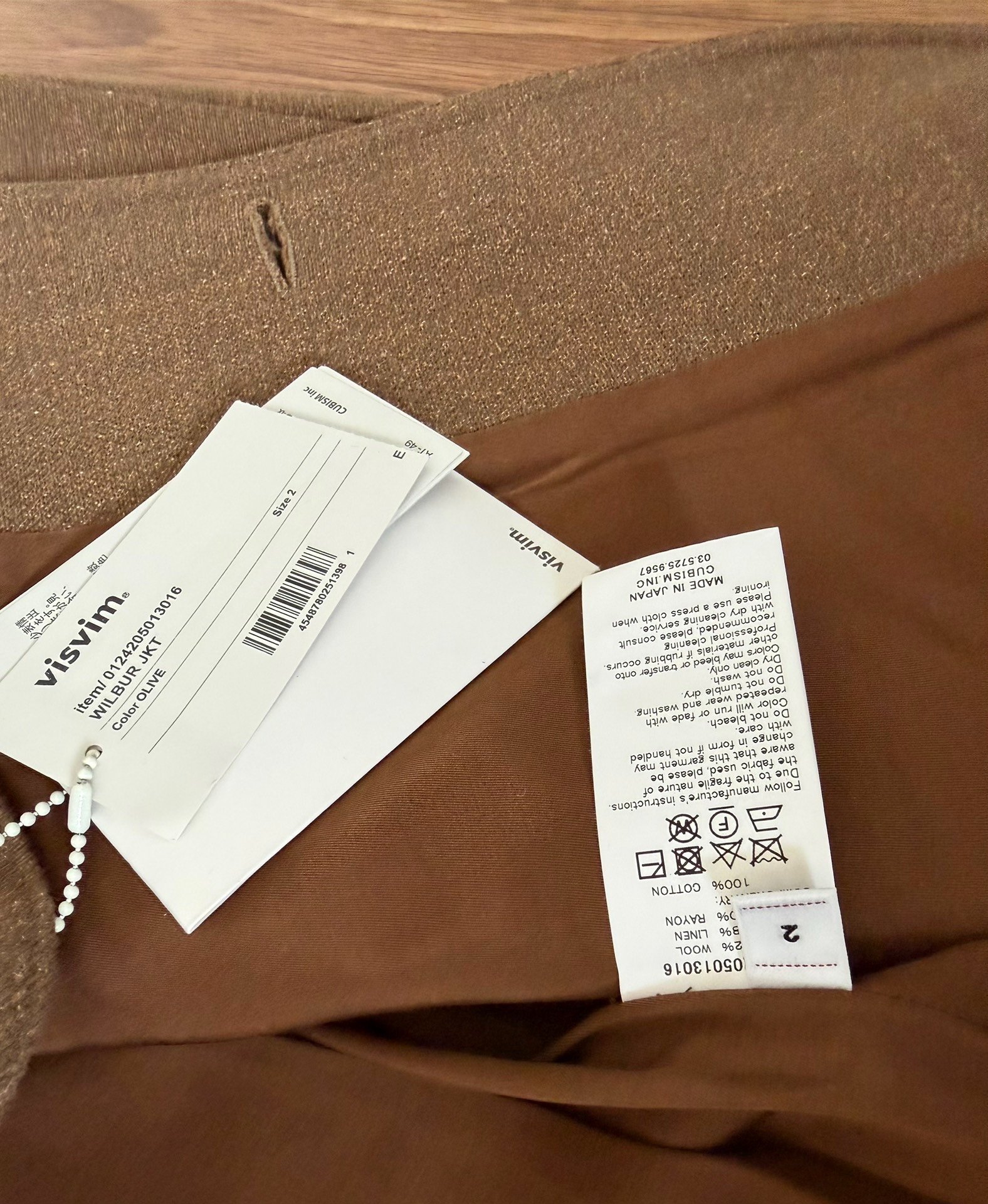 VISVIM WILBUR JKT Wool-Blend Workwear Jacket — label