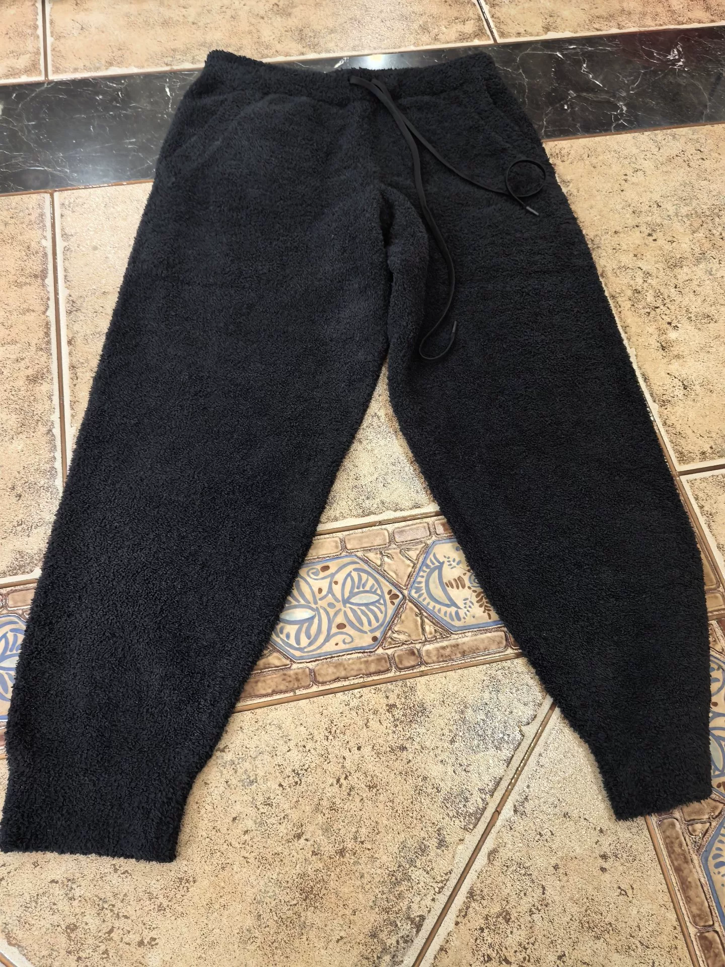MASTERMIND WORLD Black Plush Pants