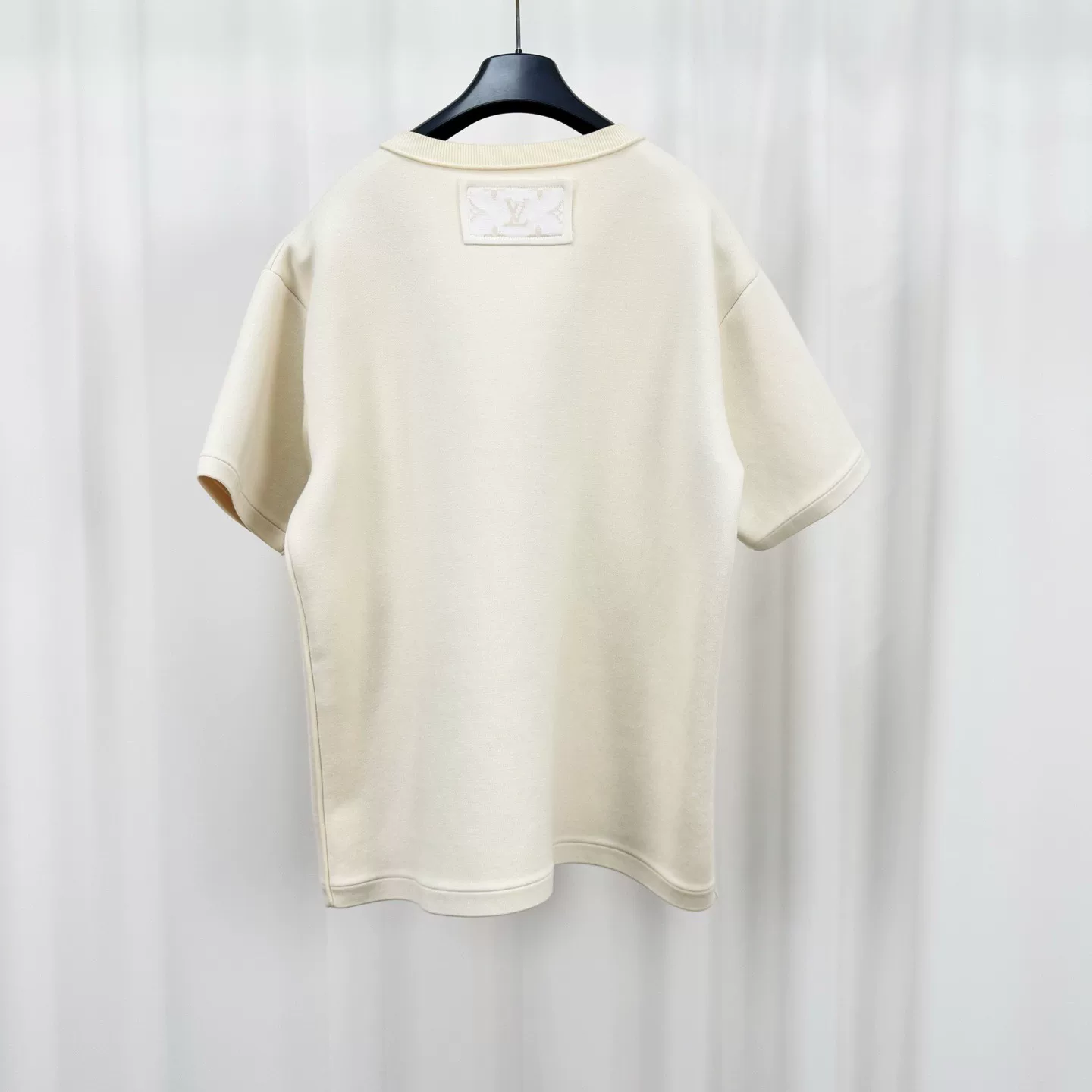 Louis Vuitton Cream Embossed Pocket Knit Top — front