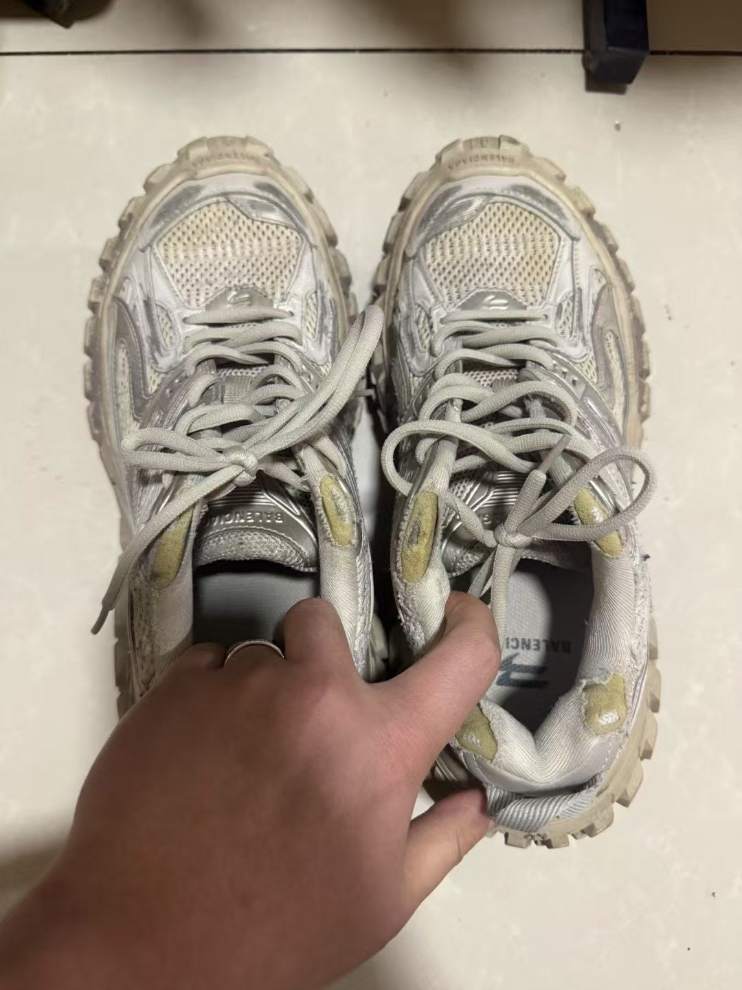 Balenciaga Mud-Dyed Runway Sneakers